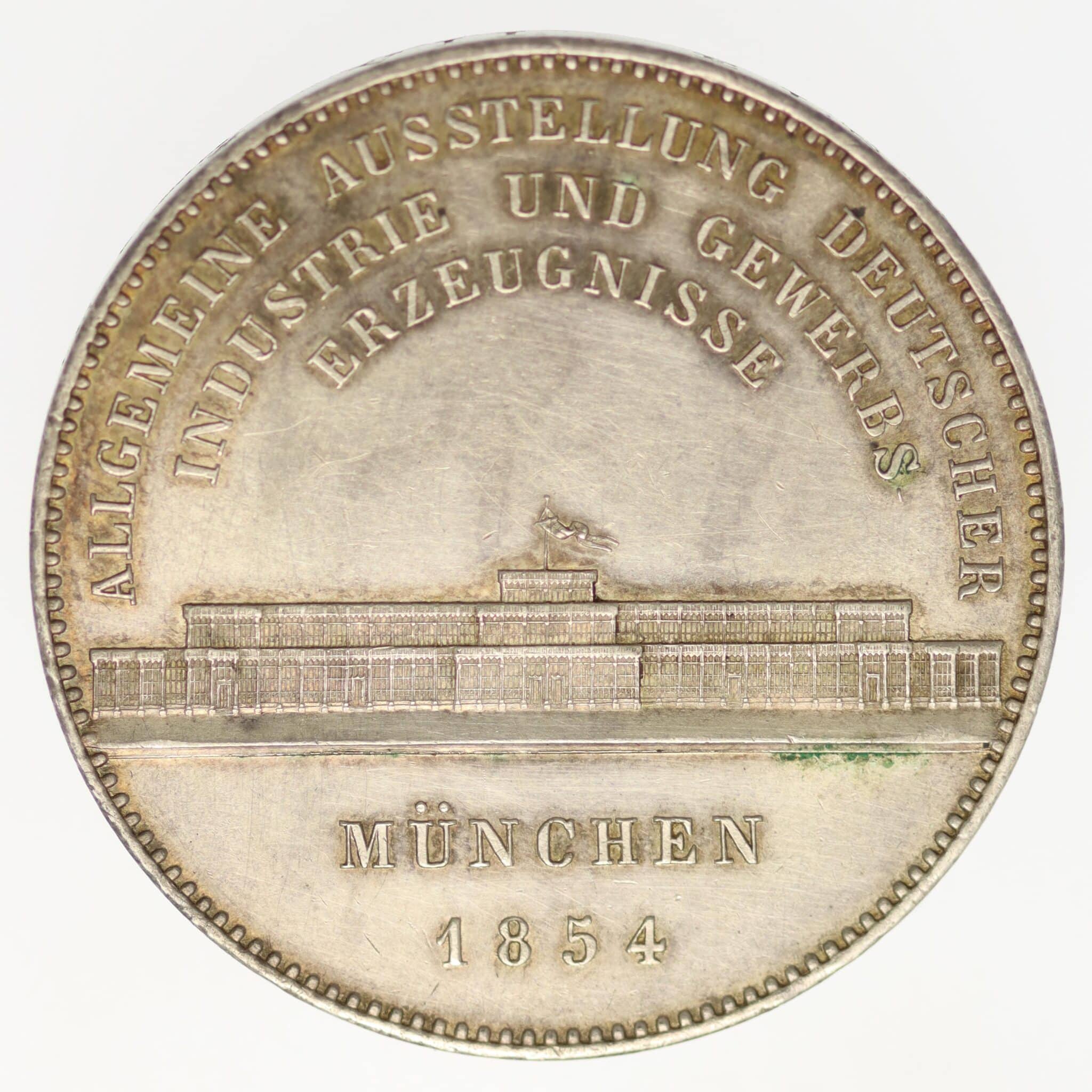altdeutschland-deutsche-silbermuenzen - Bayern Maximilian II. Doppeltaler 1854