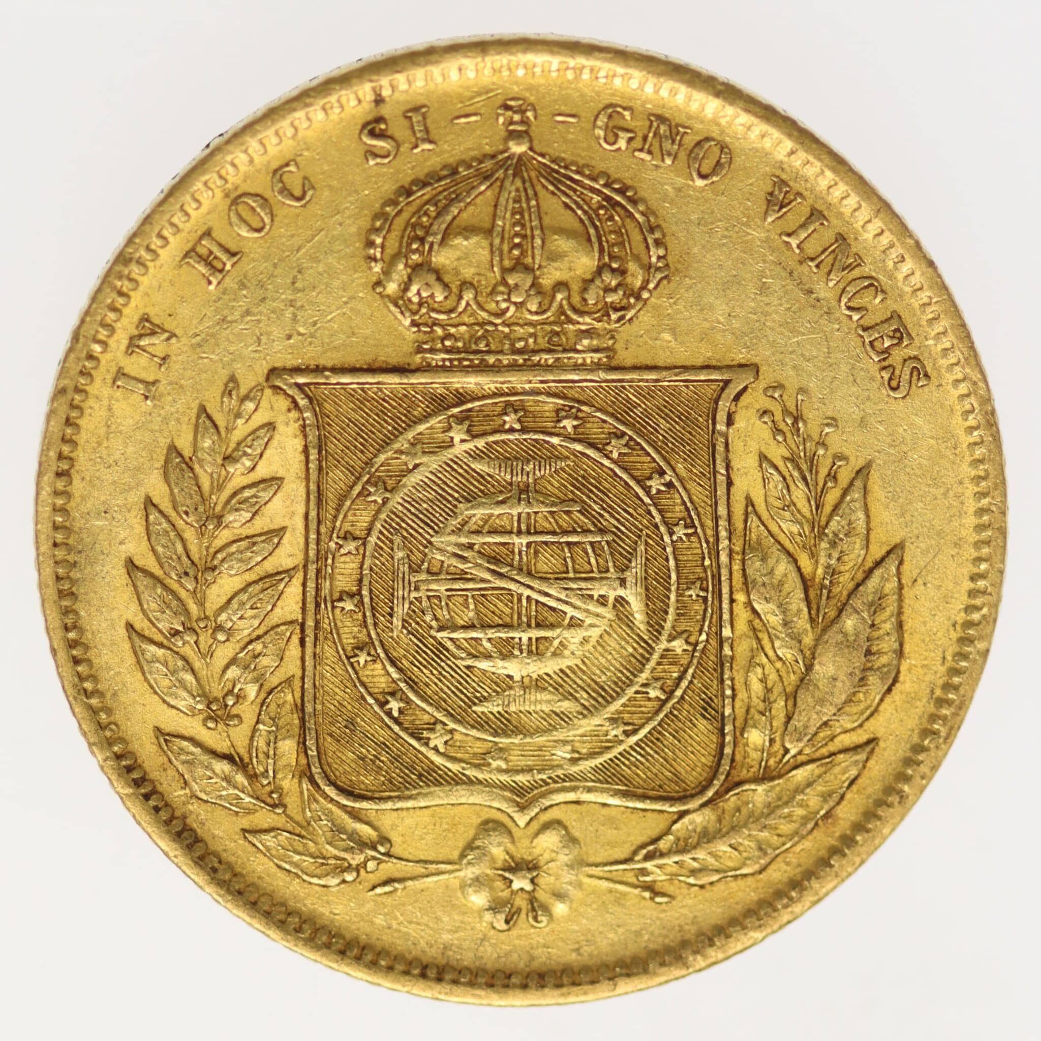 brasilien - Brasilien Pedro II. 10.000 Reis 1885