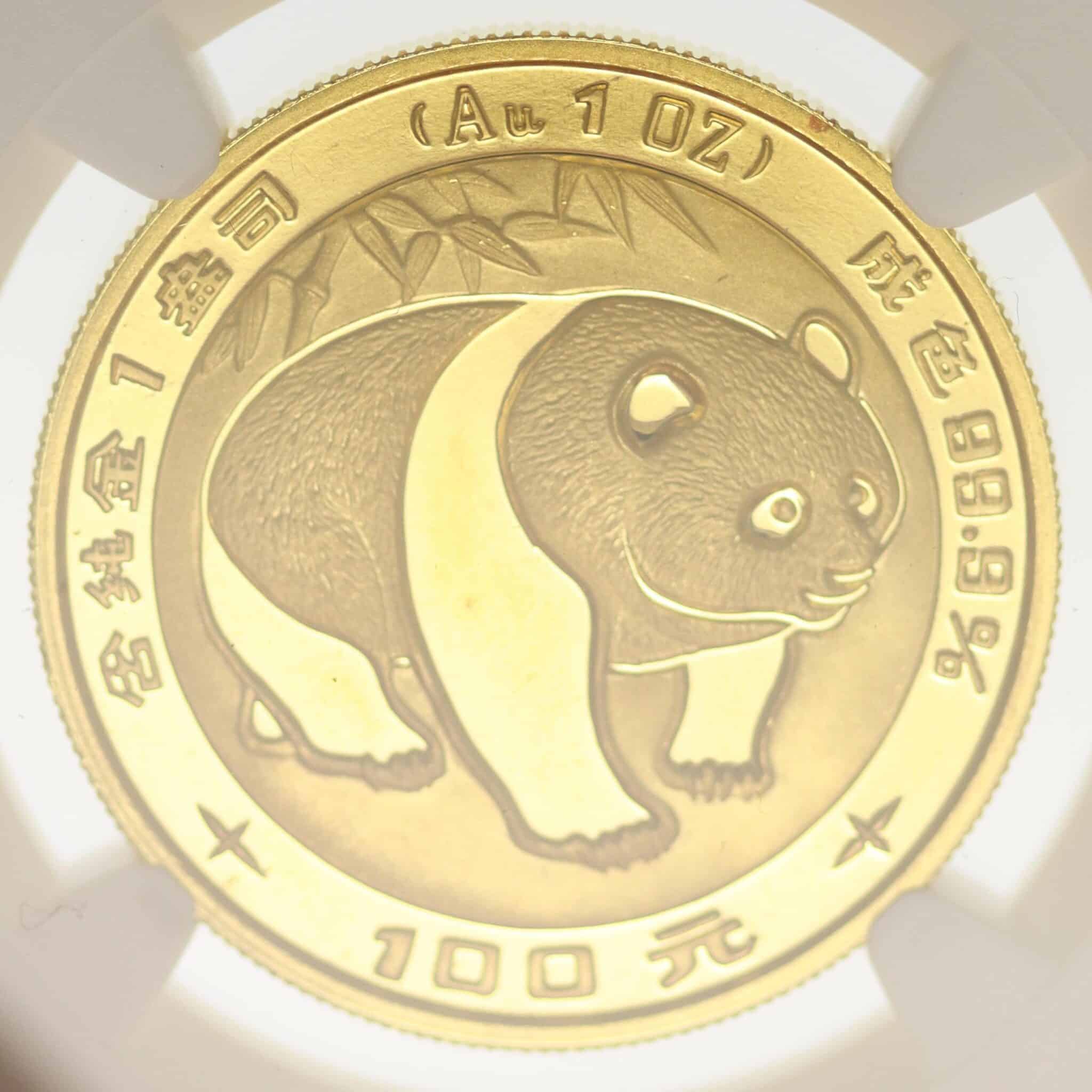 china - China Panda 100 Yuan 1983 1 Unze