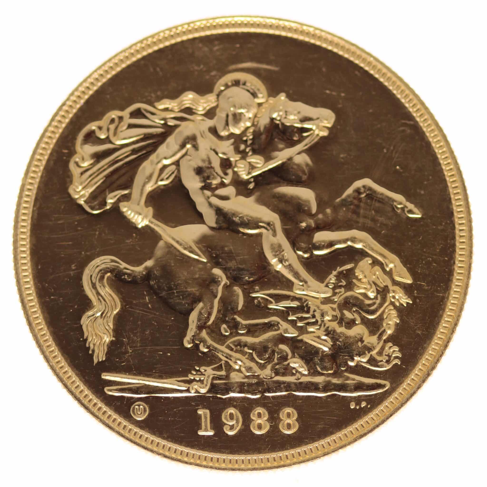 grossbritannien - Großbritannien Elisabeth II. 5 Pounds 1988