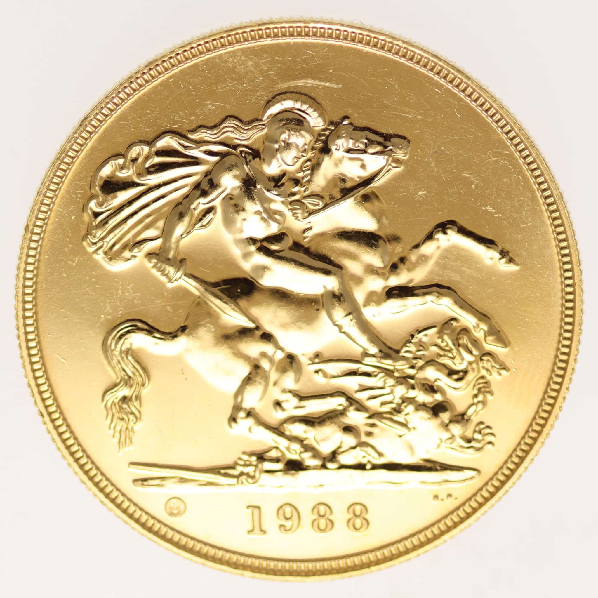 grossbritannien - Großbritannien Elisabeth II. 5 Pounds 1988