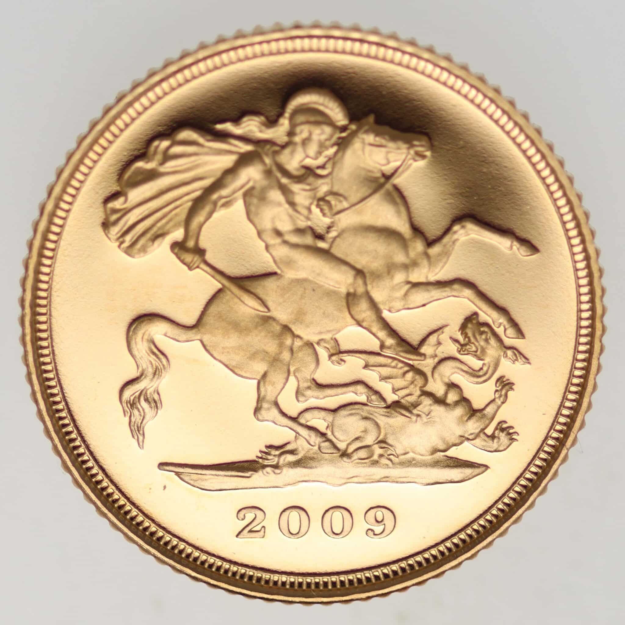 grossbritannien - Großbritannien Elisabeth II. 1/2 Sovereign 2009