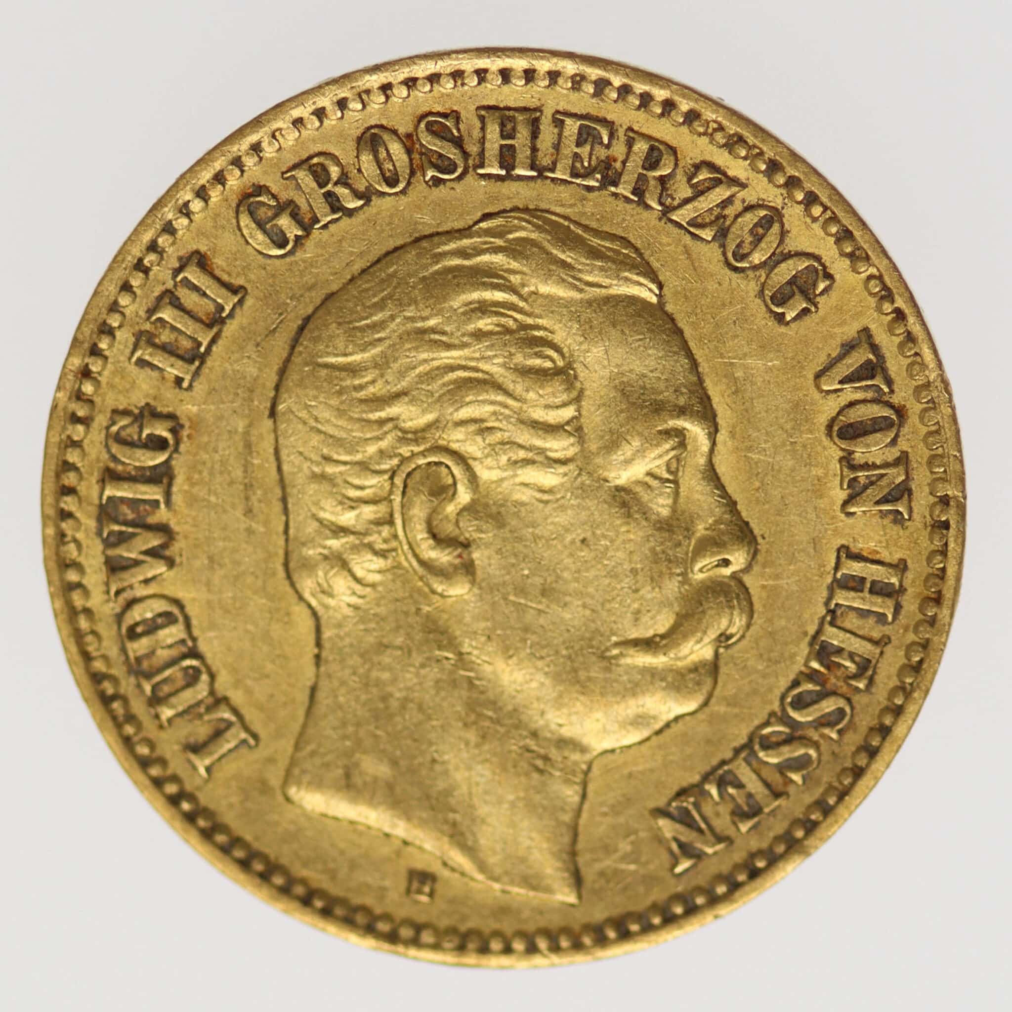 deutsches-kaiserreich-ab-1871 - Hessen Ludwig III. 5 Mark 1877