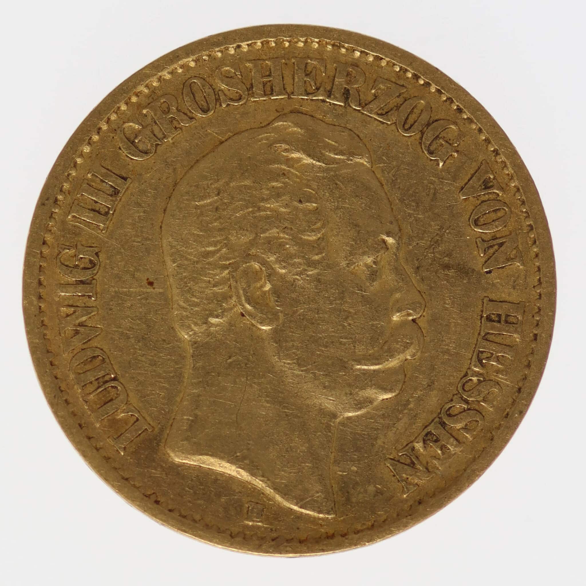 deutsches-kaiserreich-ab-1871 - Hessen Ludwig III. 10 Mark 1876