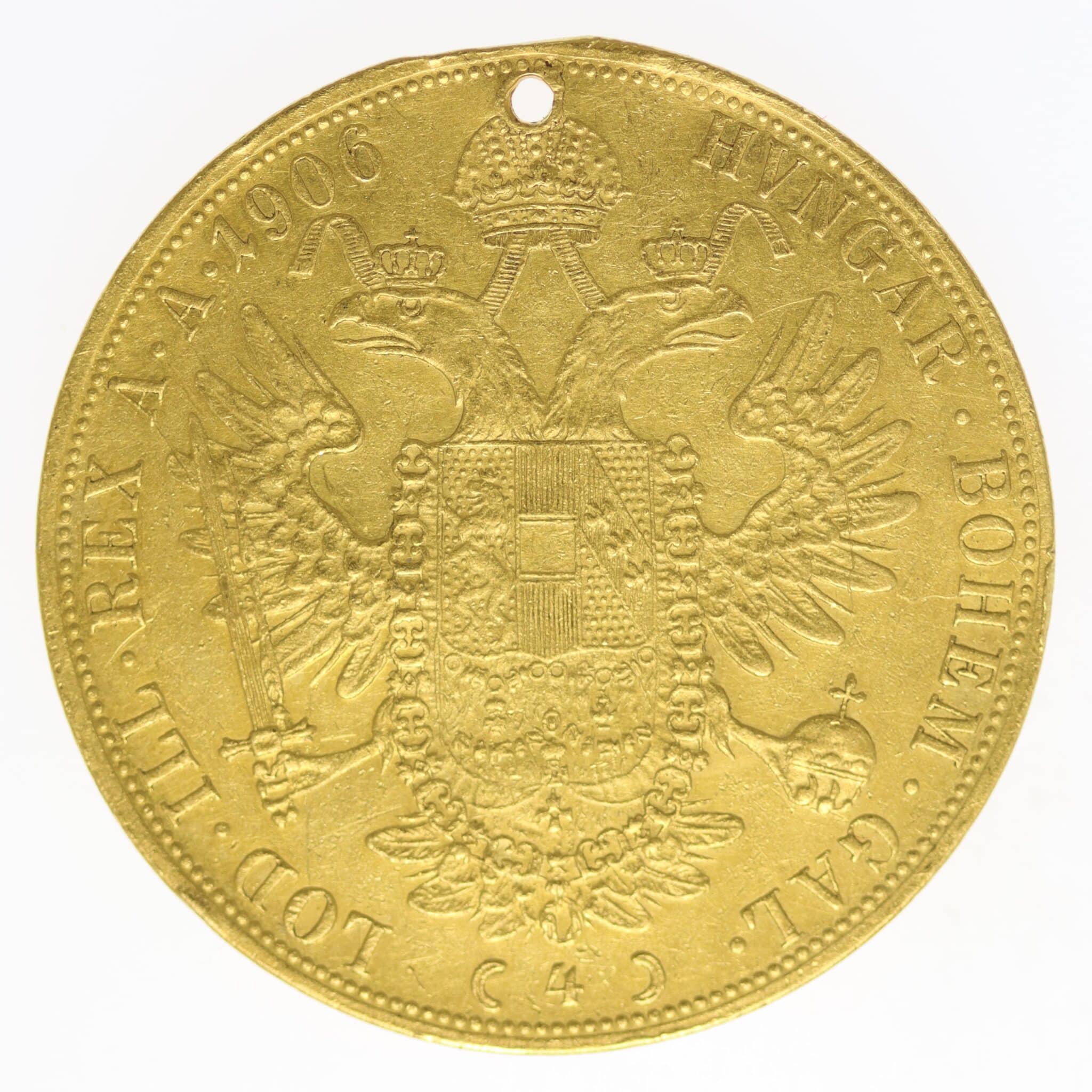 oesterreich - Österreich Kaiserreich Franz Joseph I. 4 Dukaten 1906