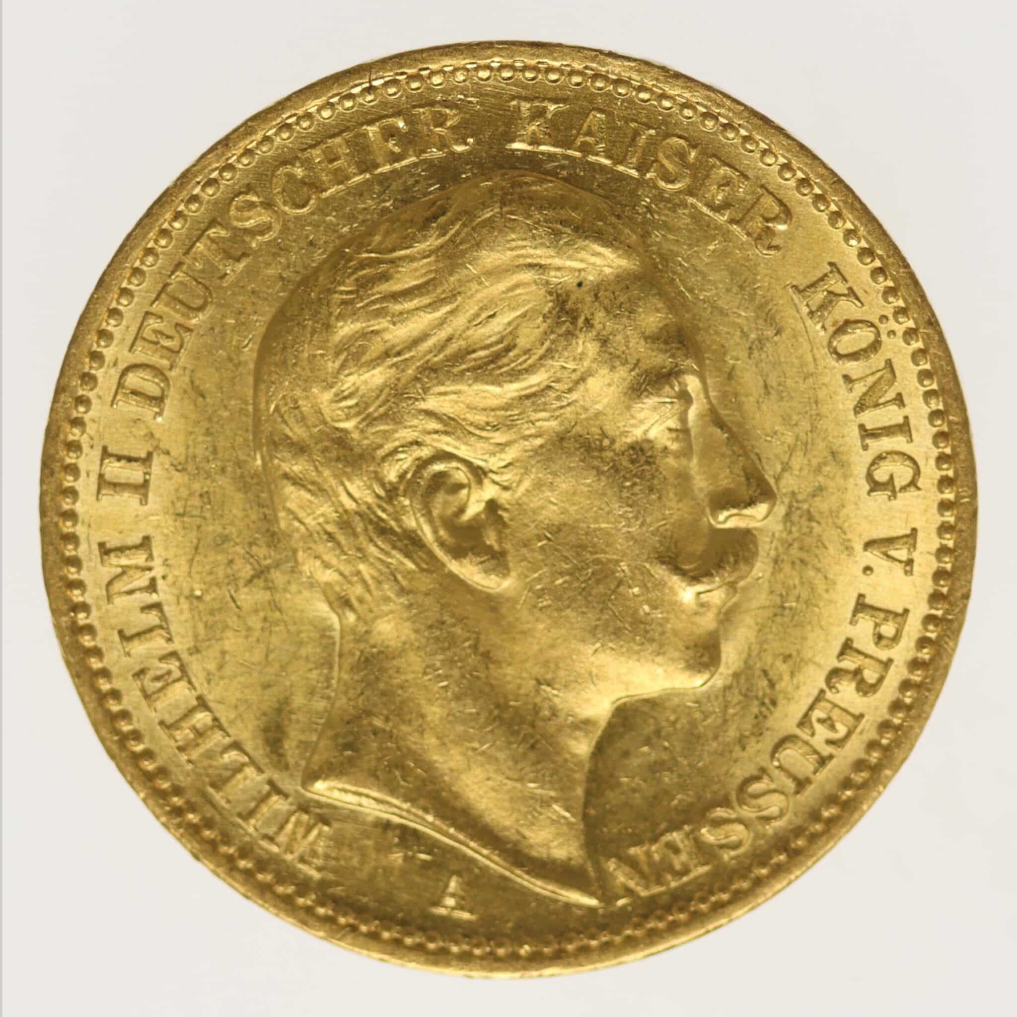 deutsches-kaiserreich-ab-1871 - Preussen Wilhelm II. 20 Mark 1901 A