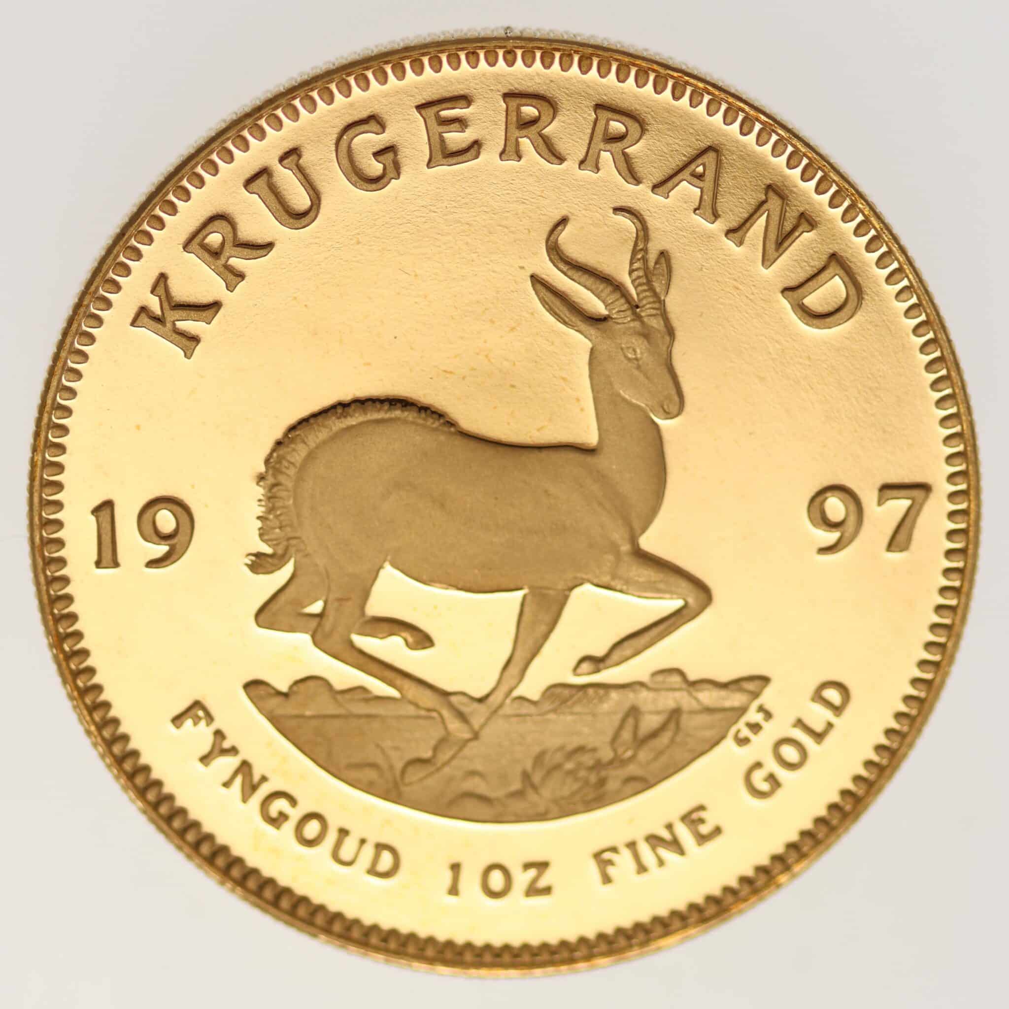 suedafrika - Südafrika Krügerrand 1 Unze 1997 proof