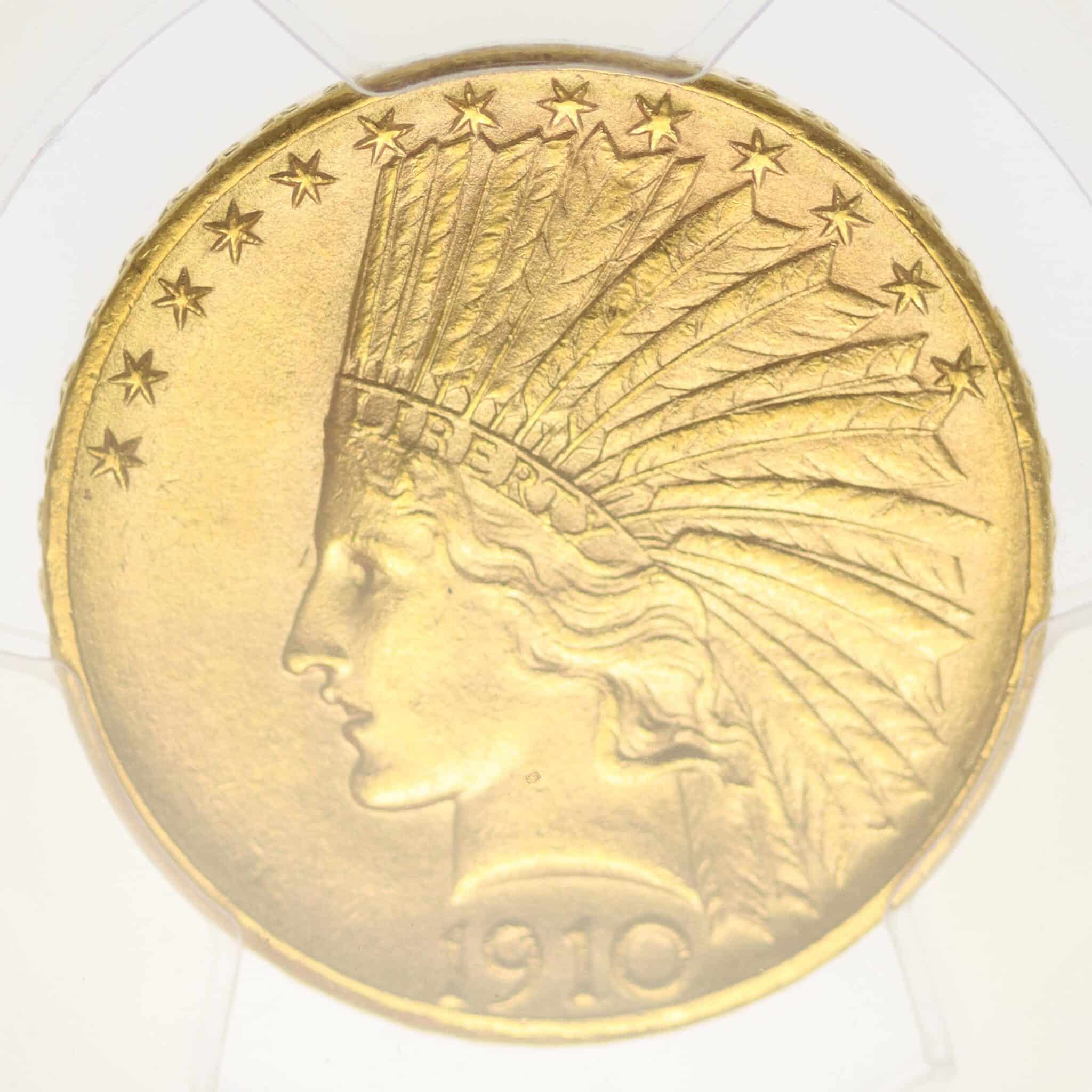 usa - USA 10 Dollars 1910 D Indianer