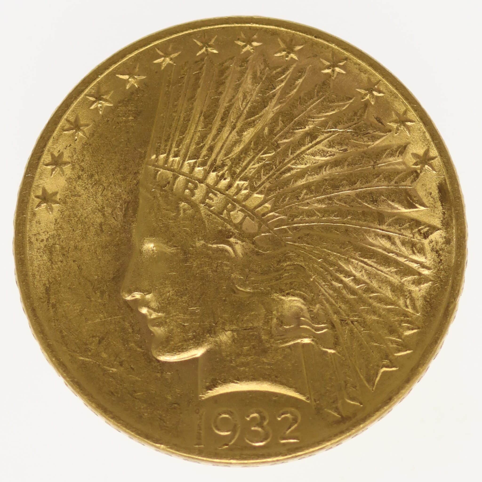 usa - USA 10 Dollars 1932 Indianer