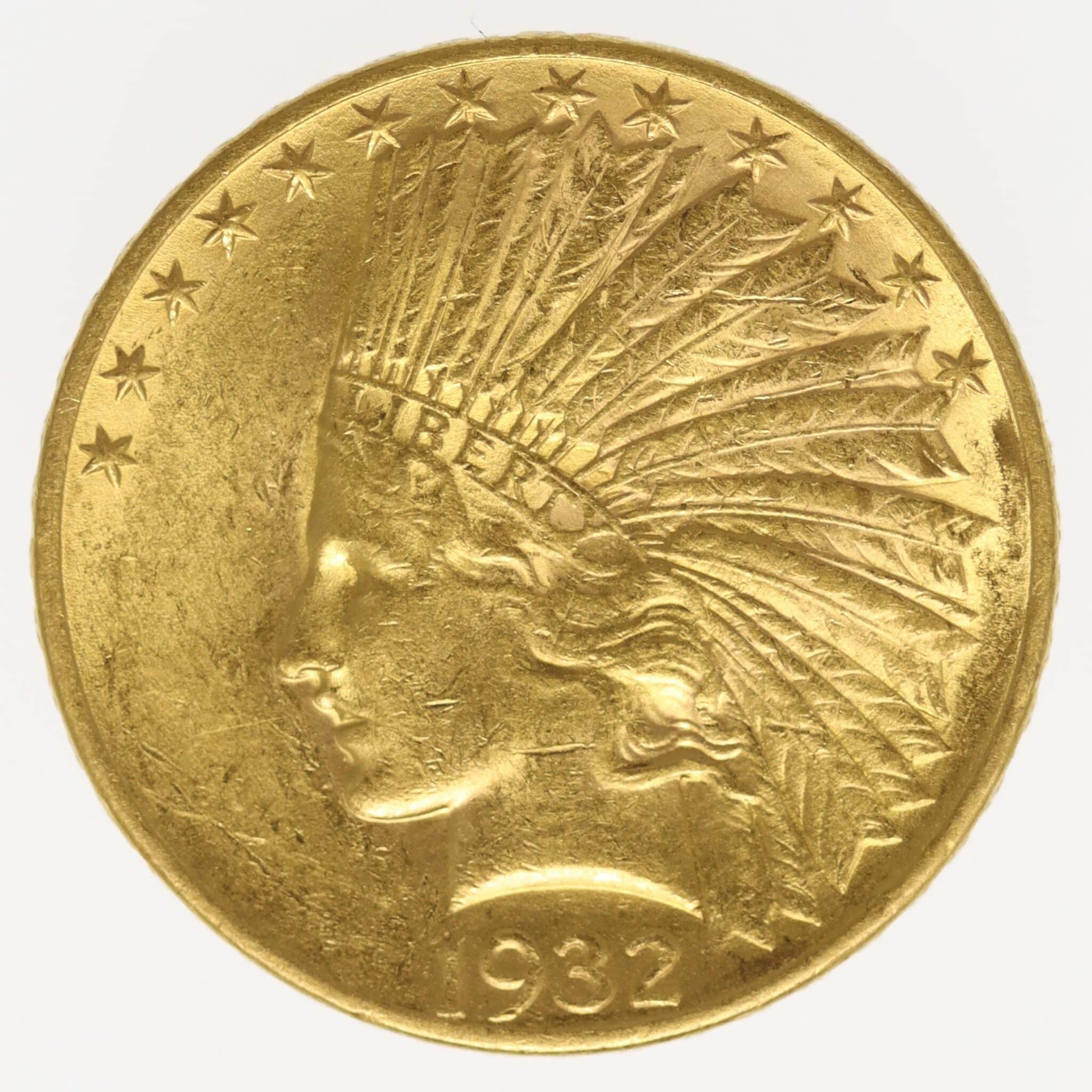 usa - USA 10 Dollars 1932 Indianer
