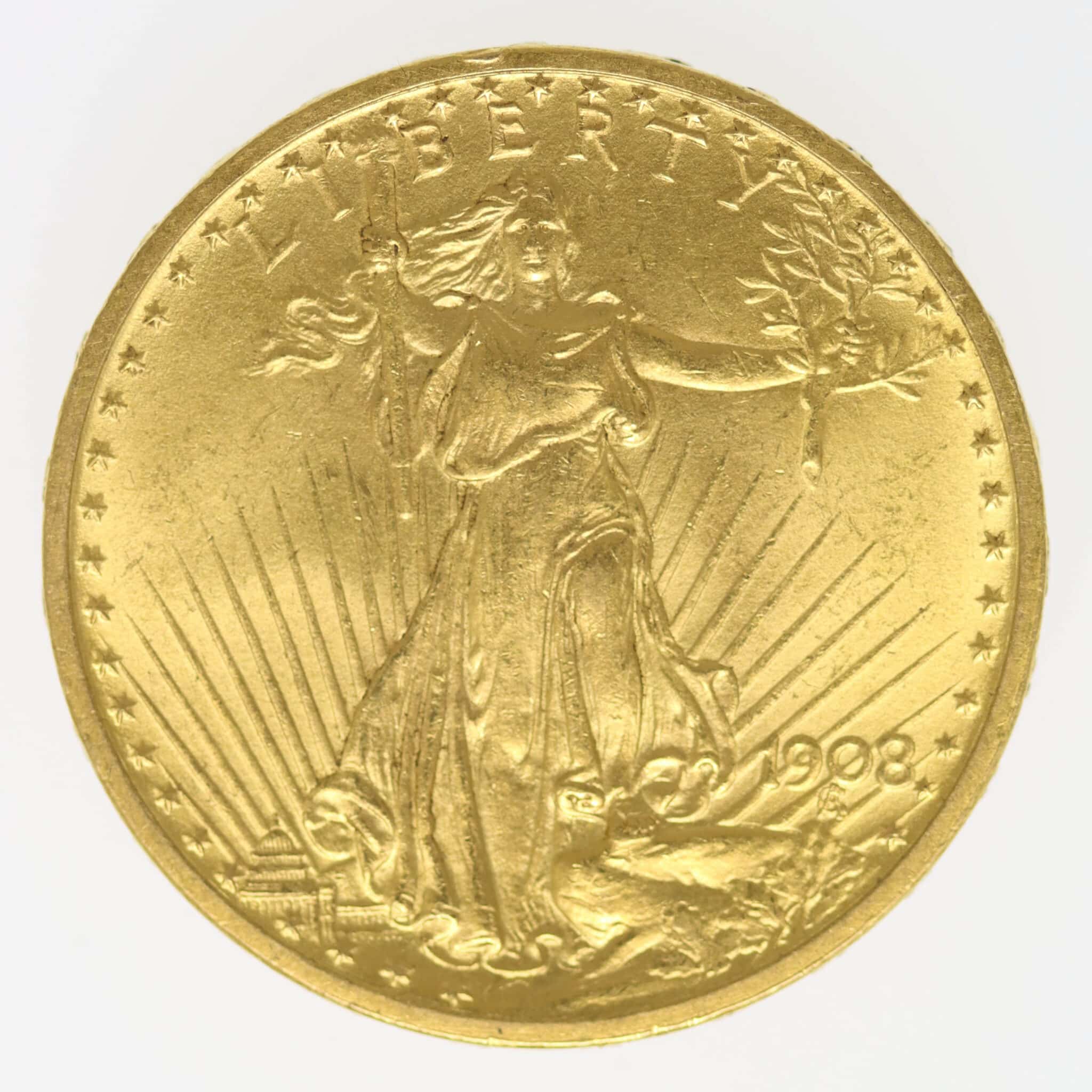 usa - USA 20 Dollars 1908 Statue
