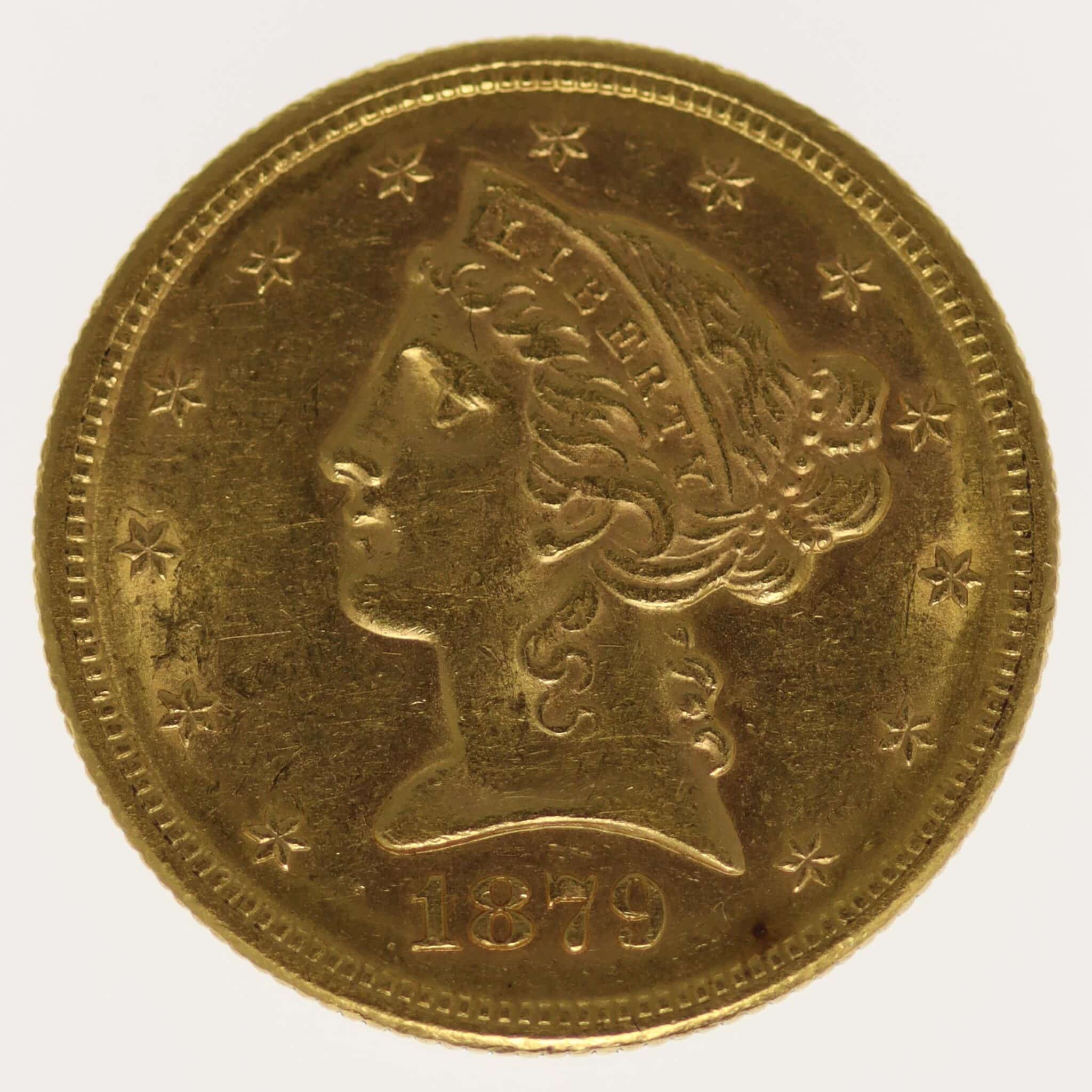 usa - USA 5 Dollars 1879 S Liberty / Kopf