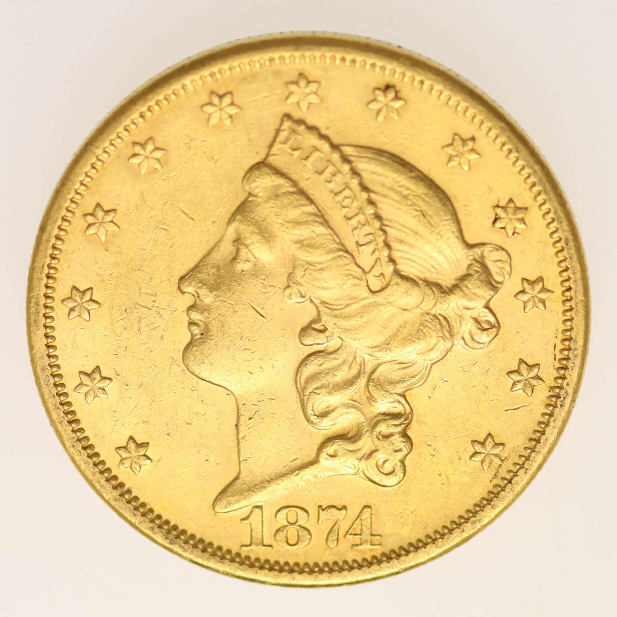 usa - USA 20 Dollars 1874 S Liberty / Kopf