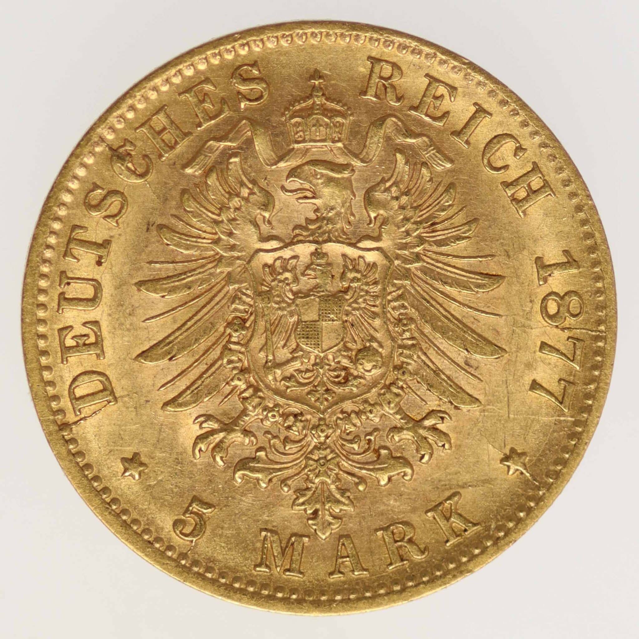 deutsches-kaiserreich-ab-1871 - Württemberg Karl 5 Mark 1877