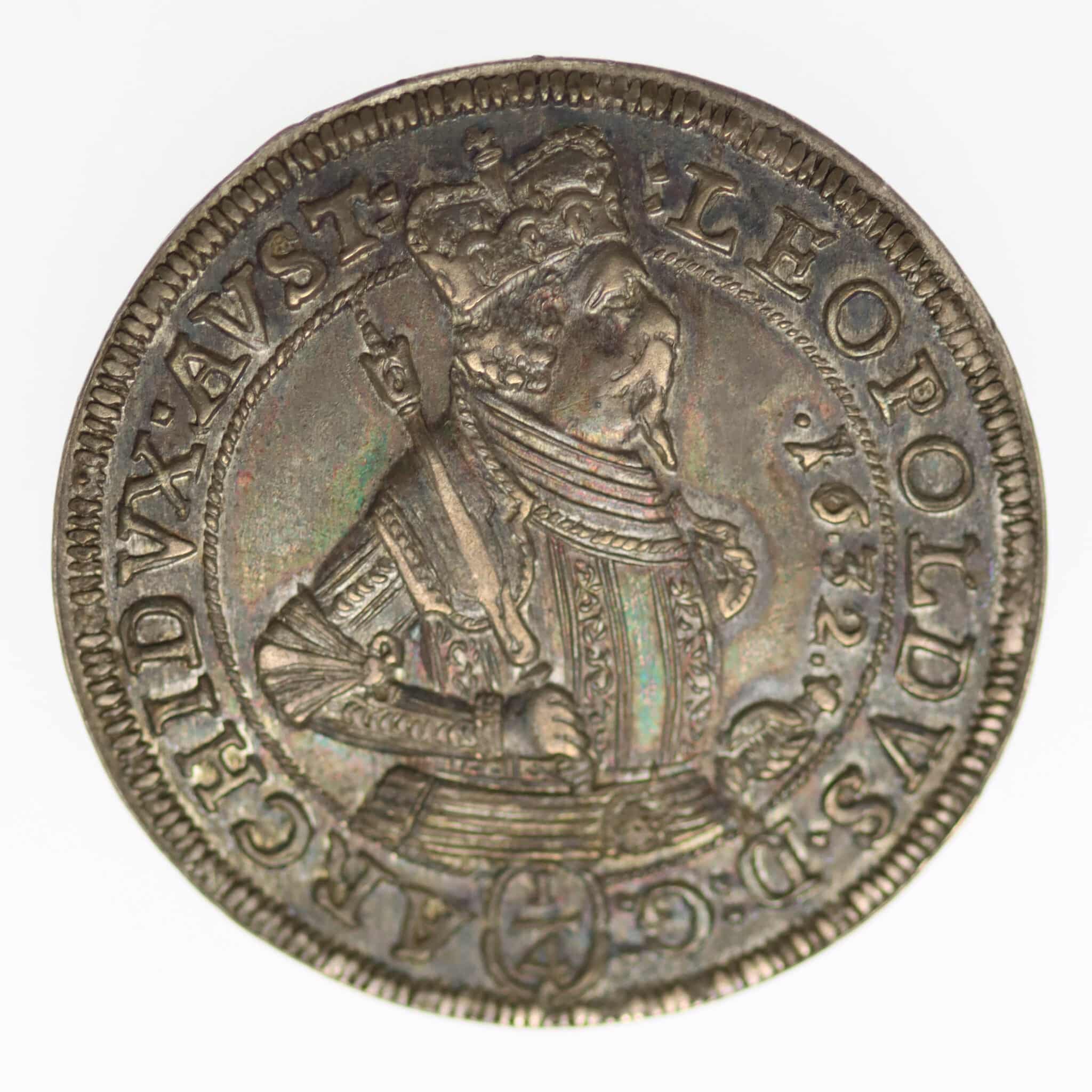 oesterreich-silbermuenzen-uebriges-europa - Österreich Habsburg Tirol Leopold V. 1/4 Taler 1632