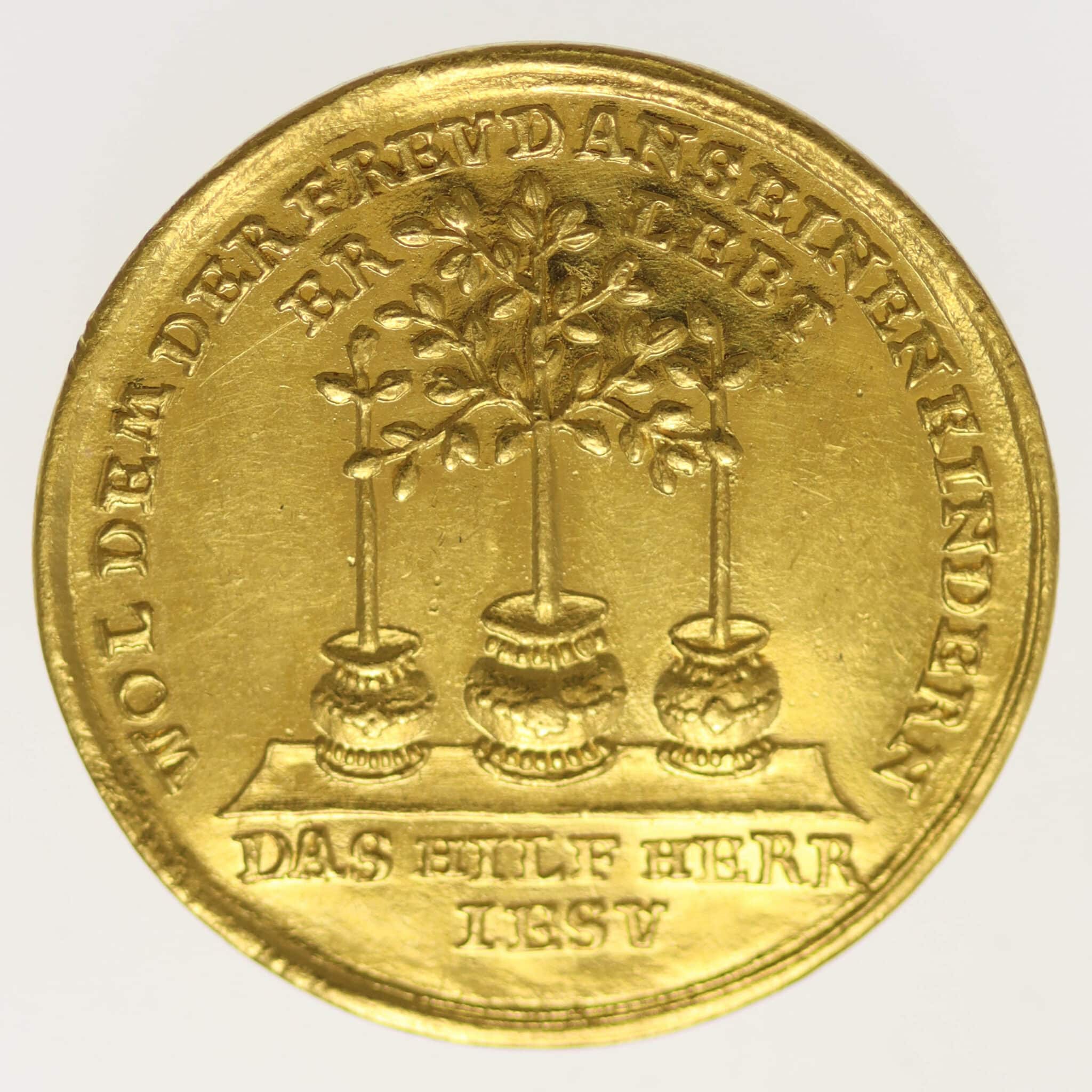 altdeutschland - Hamburg Goldmedaille zu einem Dukaten o.J.