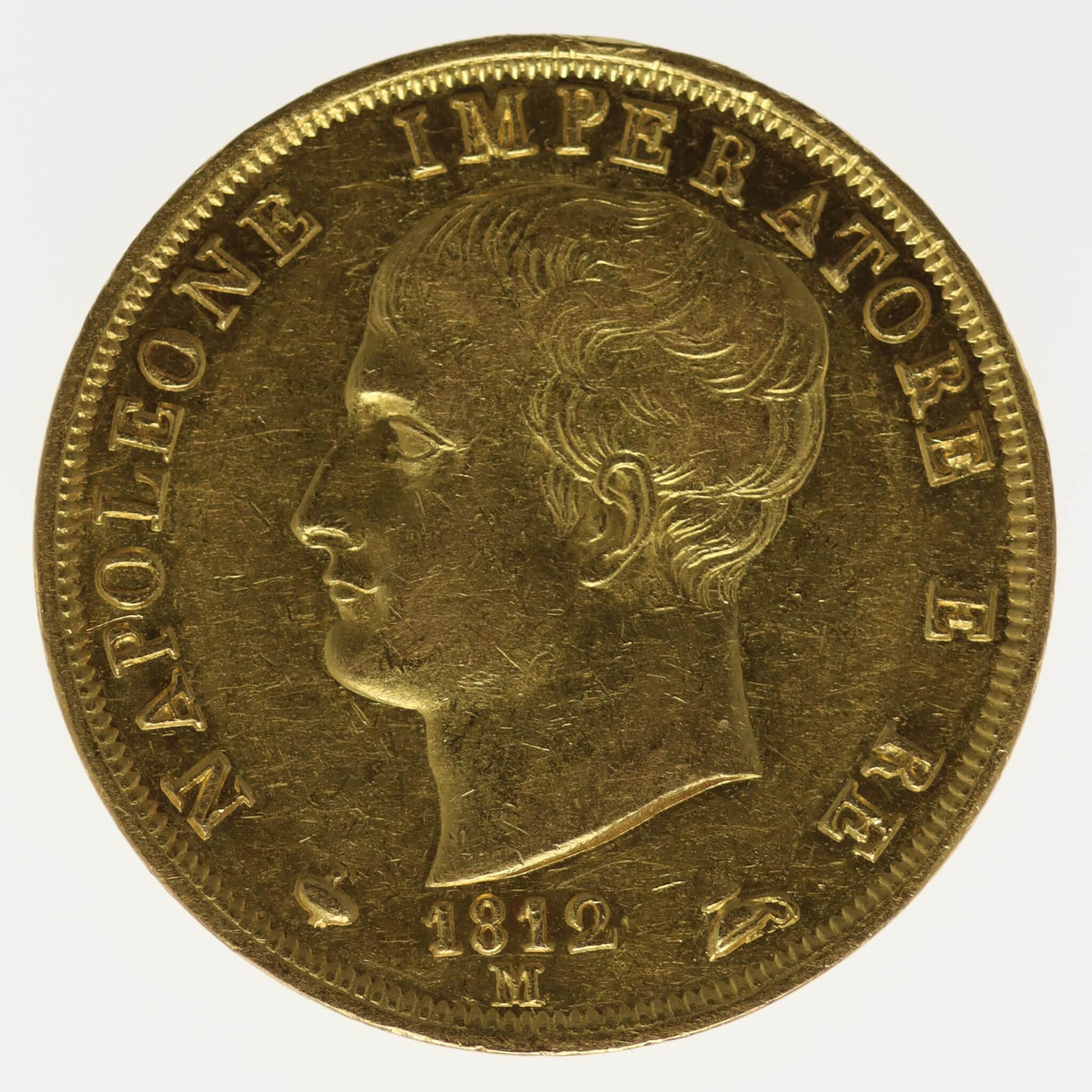 italien - Italien Napoleon I. 40 Lire 1812 M