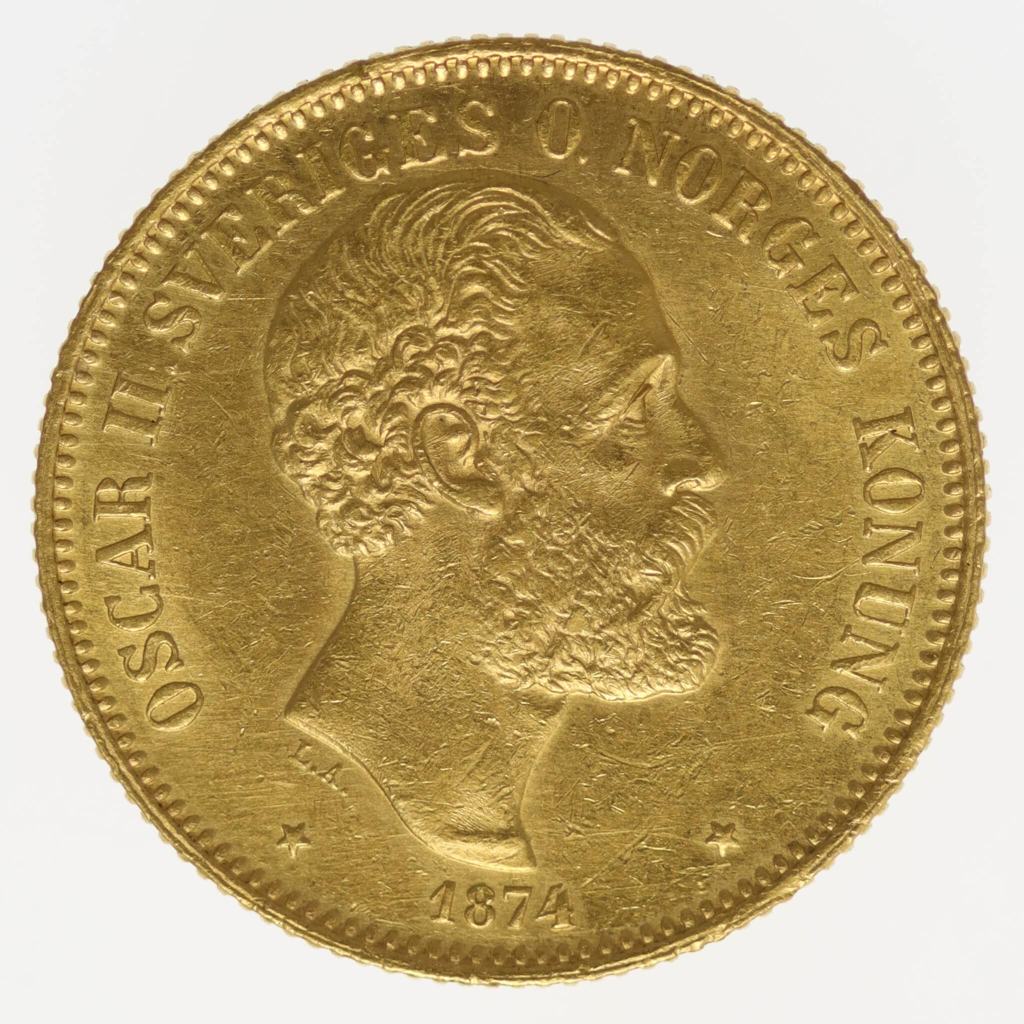 schweden - Schweden Oskar II. 20 Kronen 1874 ST