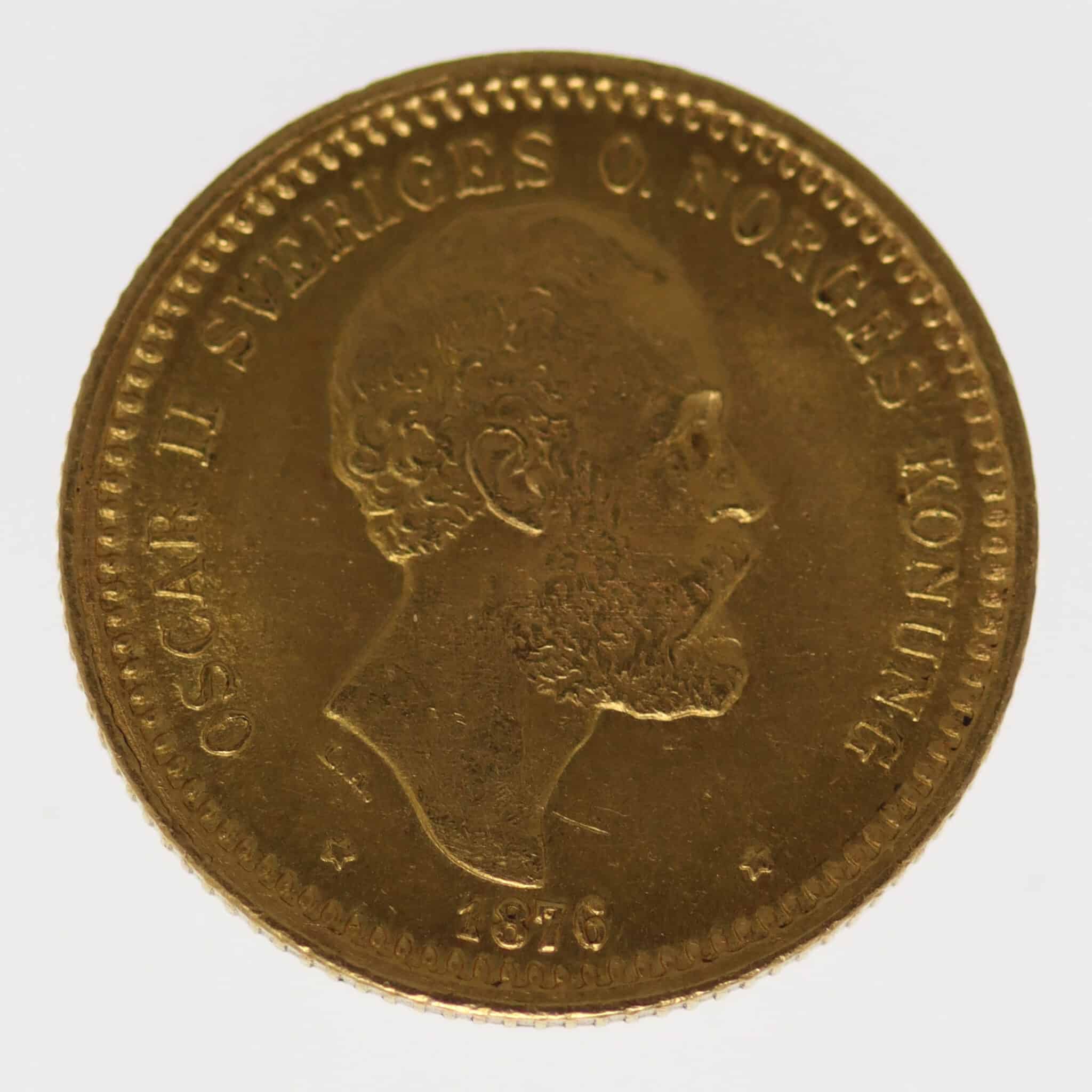 schweden - Schweden Oskar II. 10 Kronen 1876