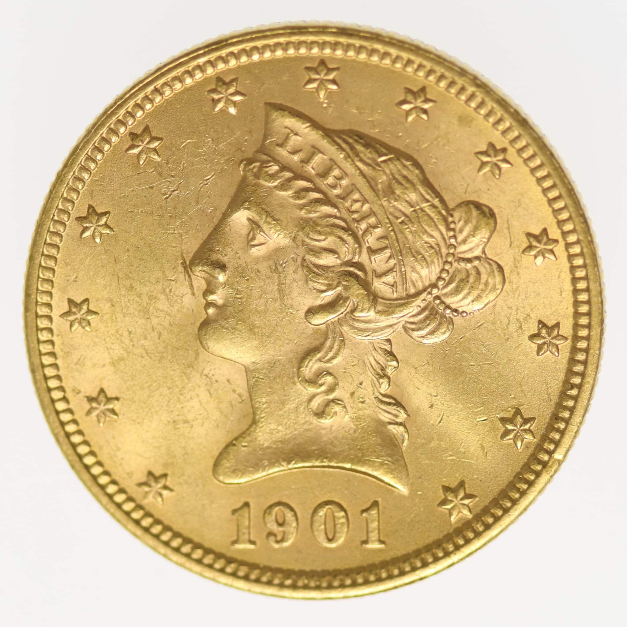 usa - USA 10 Dollars 1901 Liberty / Kopf