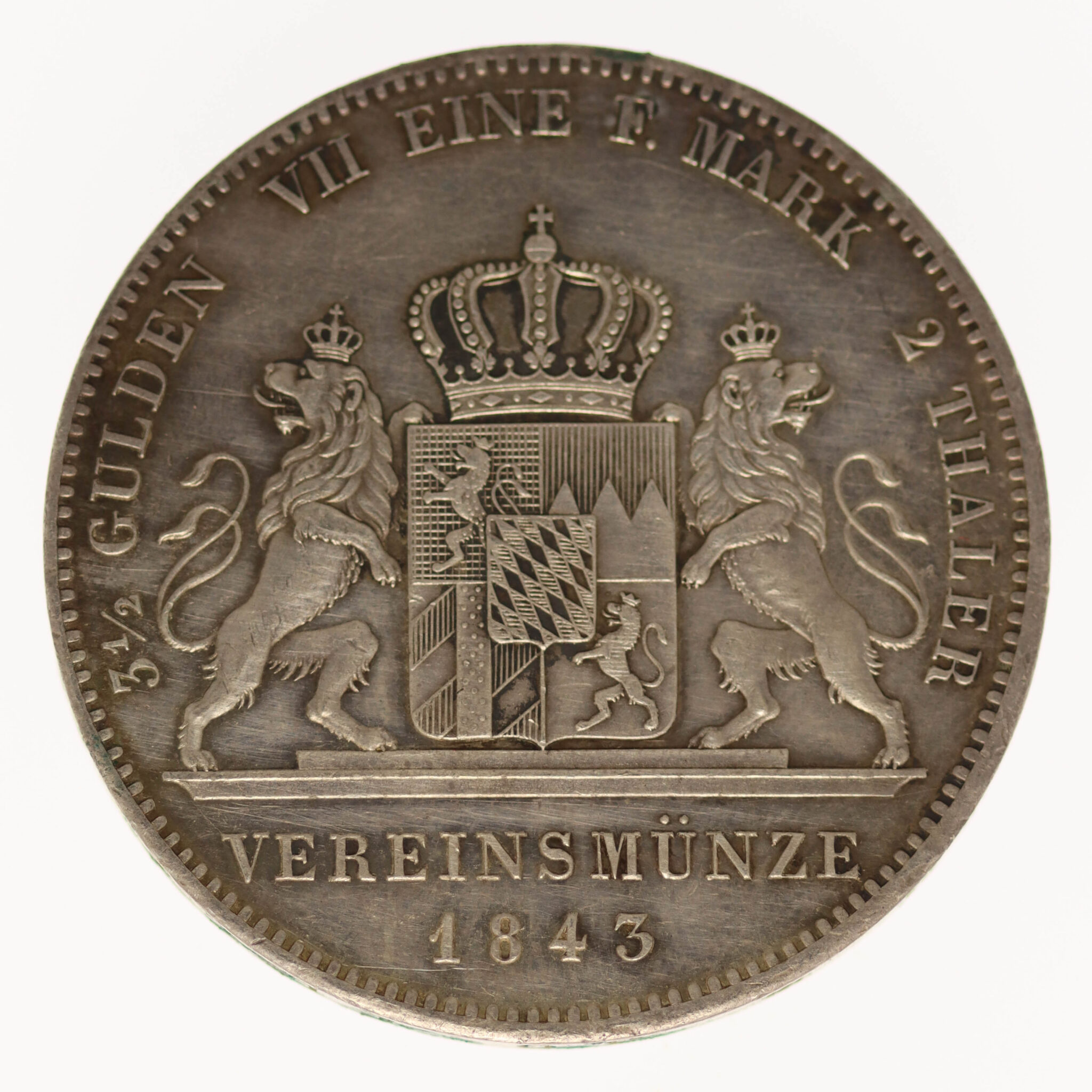 altdeutschland-deutsche-silbermuenzen - Bayern Ludwig I. Doppeltaler 1843