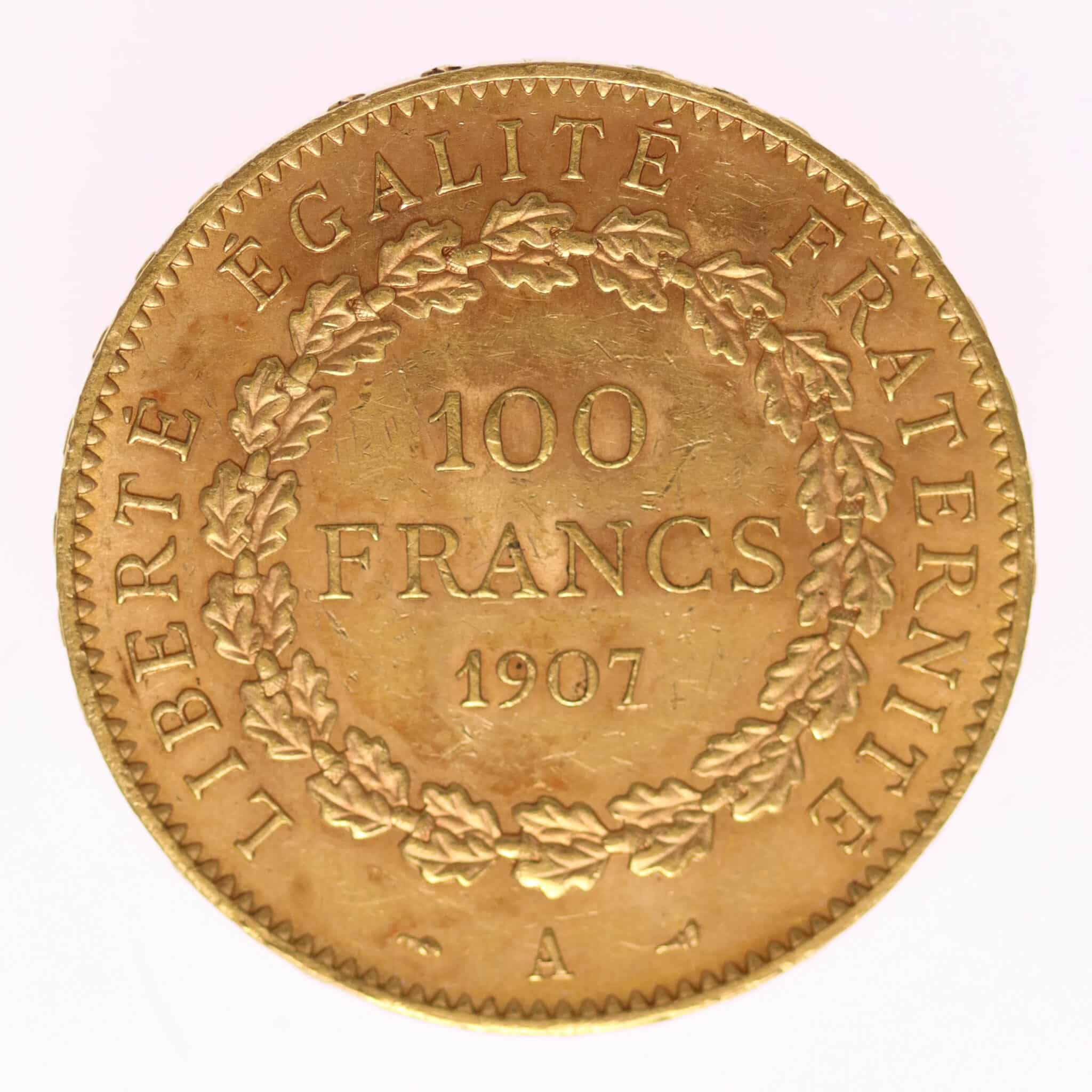 frankreich - Frankreich 100 Francs 1907 A