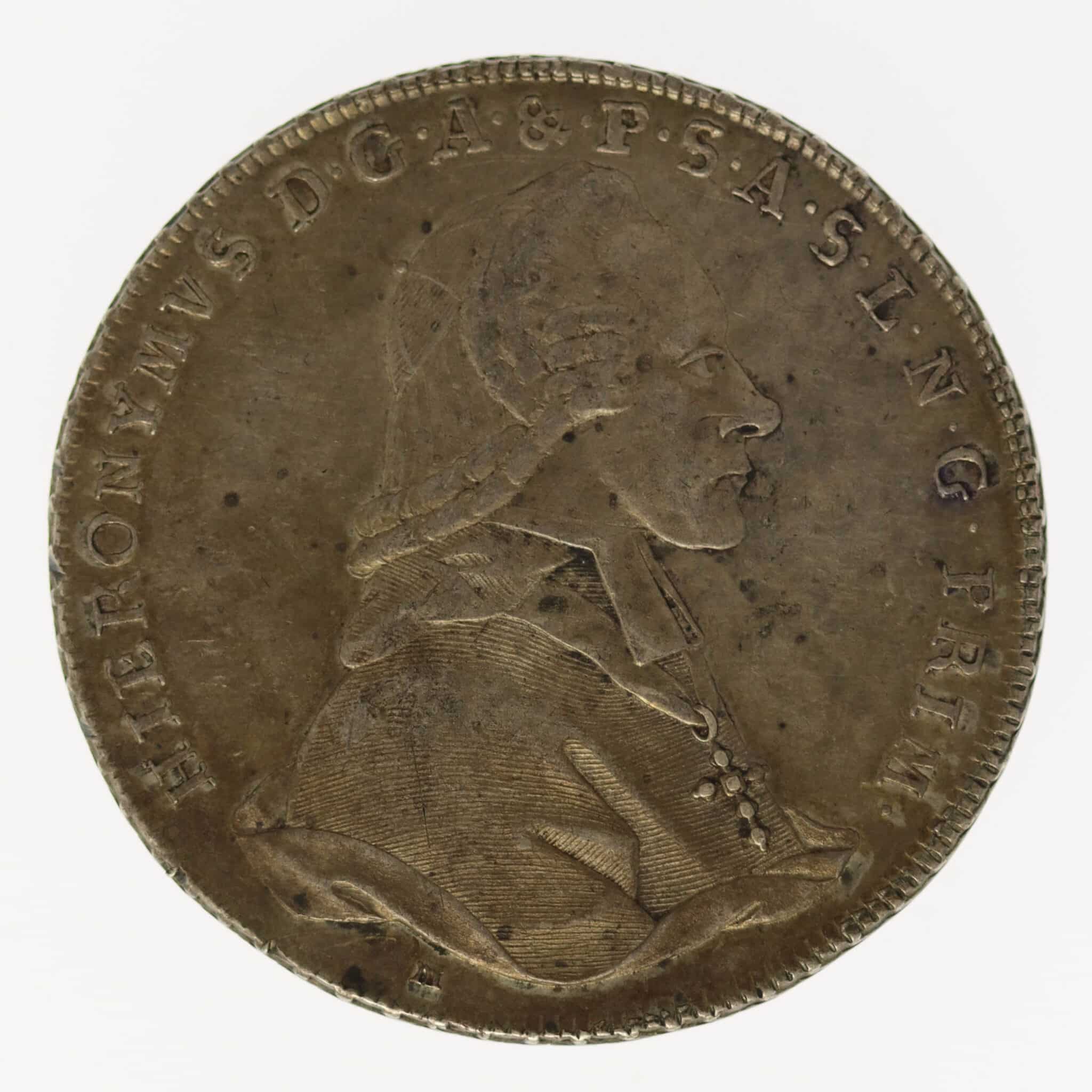 oesterreich-silbermuenzen-uebriges-europa - RDR Salzburg Hieronymus Graf von Colloredo Taler 1777