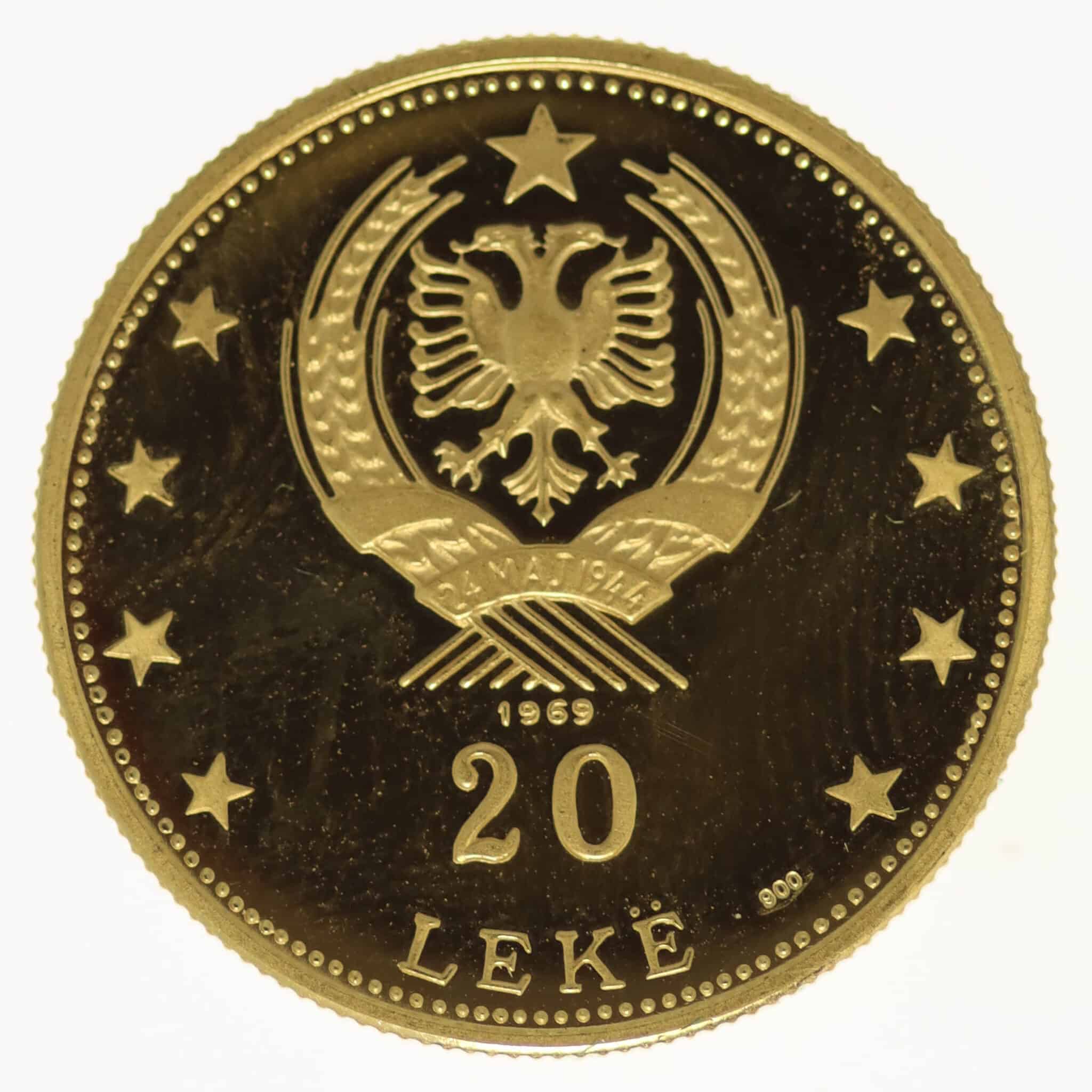 albanien - Albanien 20 Leke 1969