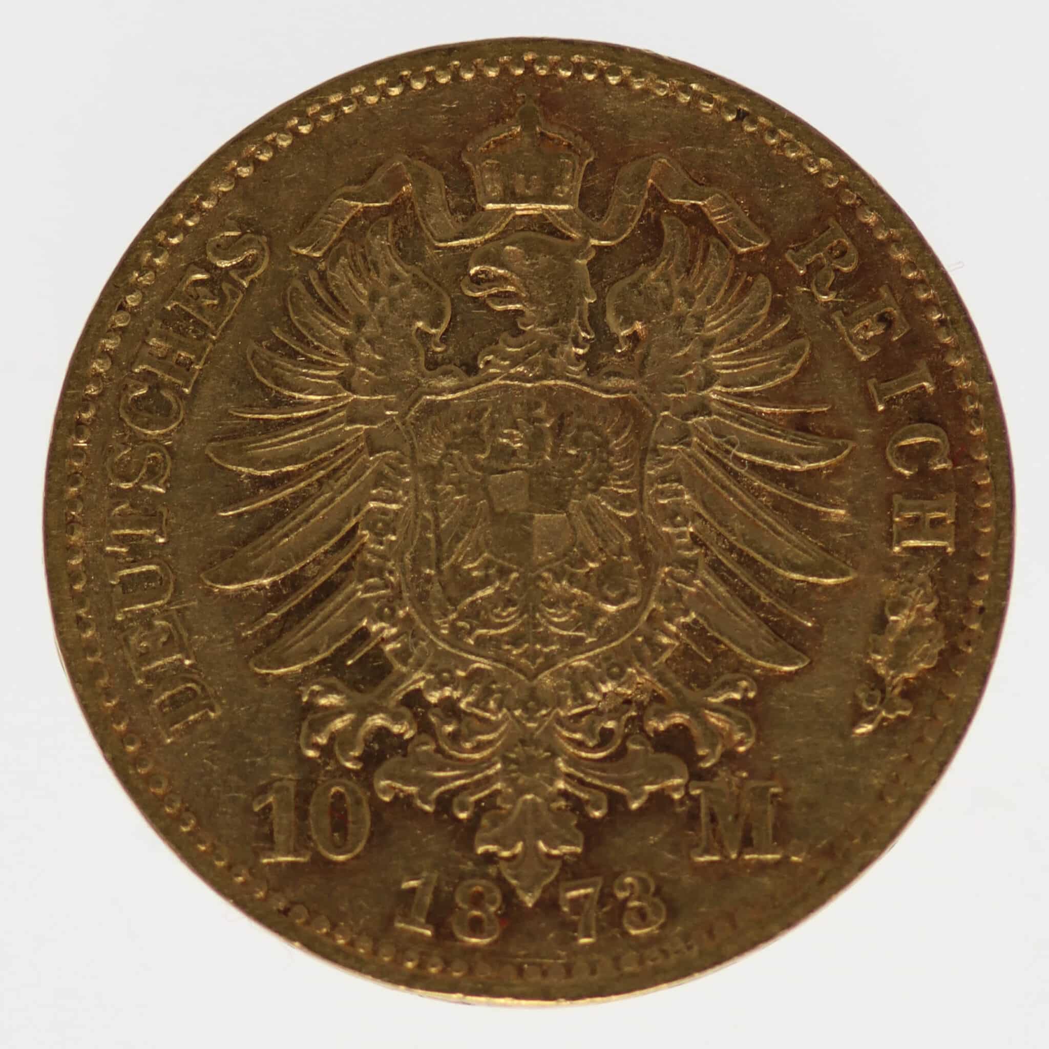 deutsches-kaiserreich-ab-1871 - Bayern Ludwig II. 10 Mark 1873