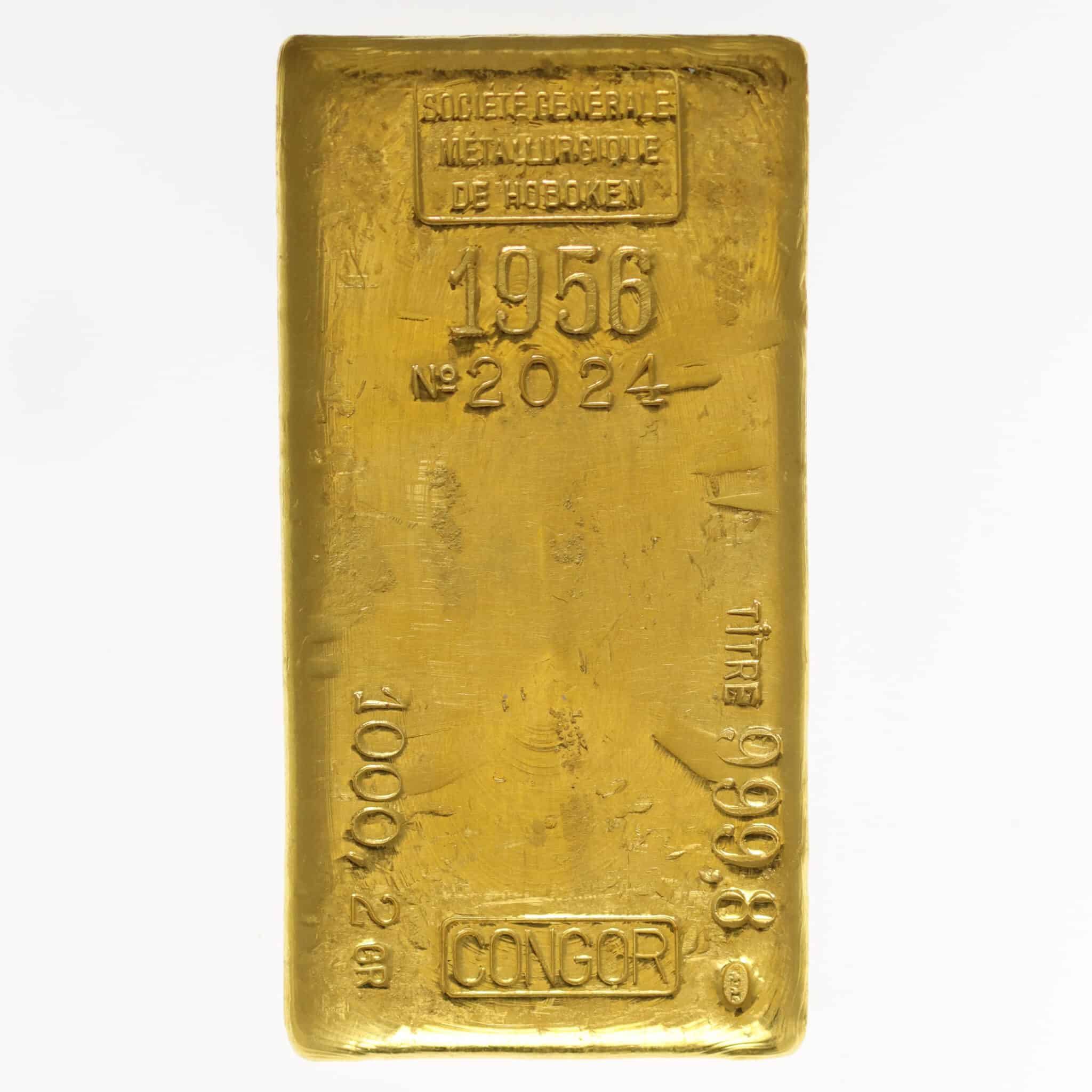 goldbarren - Goldbarren 1000 Gramm Belgien Société Générale Métallurgique de Hoboken