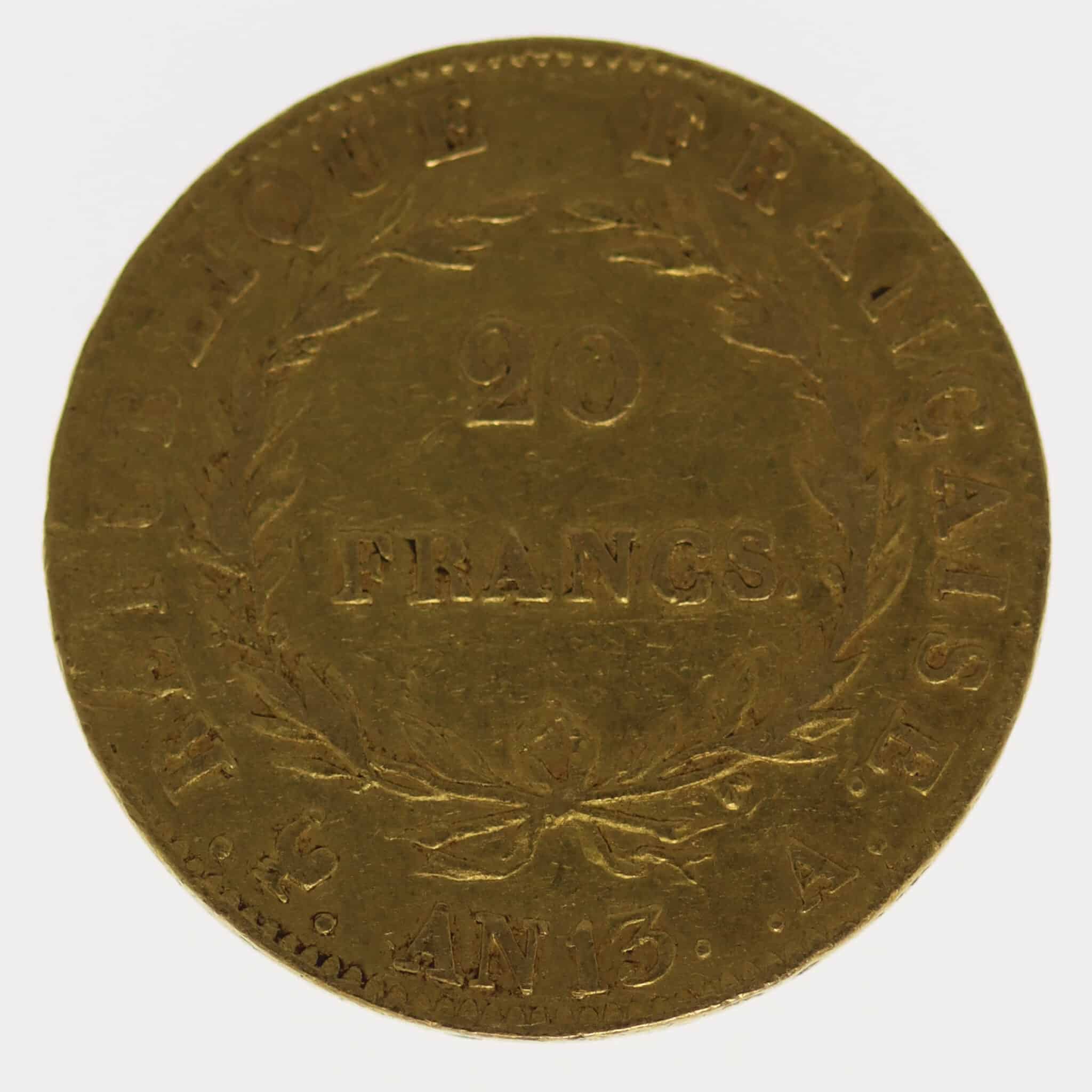 frankreich - Frankreich Napoleon I. 20 Francs AN 13