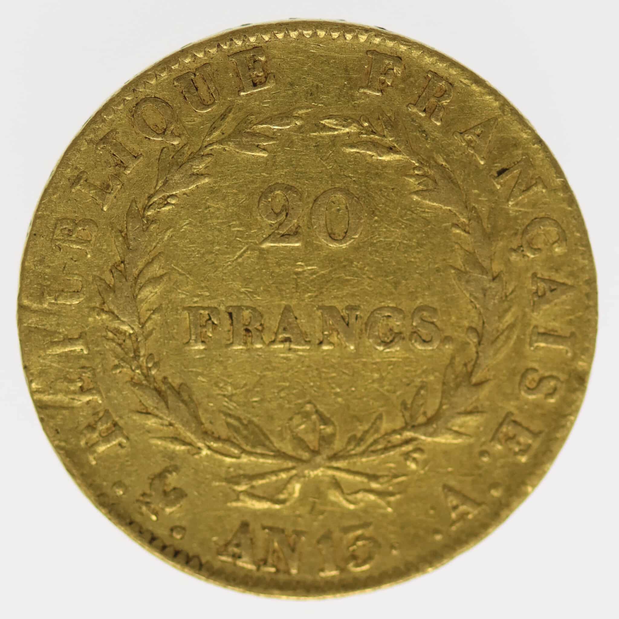 frankreich - Frankreich Napoleon I. 20 Francs AN 13