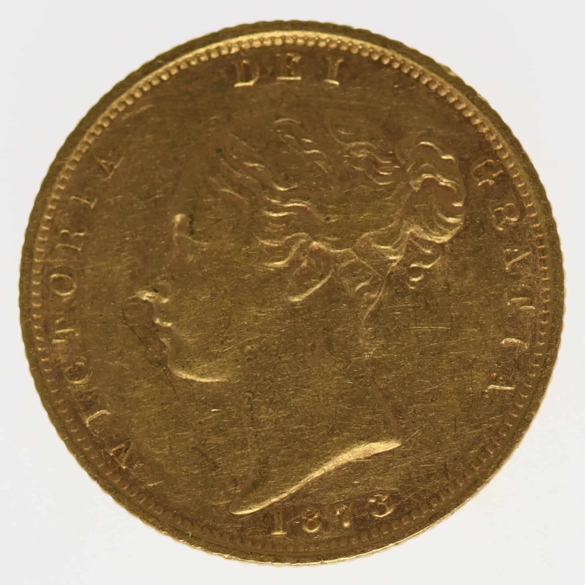 grossbritannien - Großbritannien Victoria 1/2 Sovereign 1873