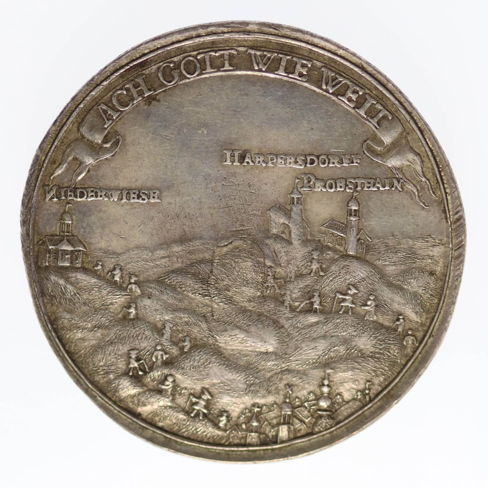 altdeutschland-deutsche-silbermuenzen - Silbermedaille Schlesien Hirschberg 1759