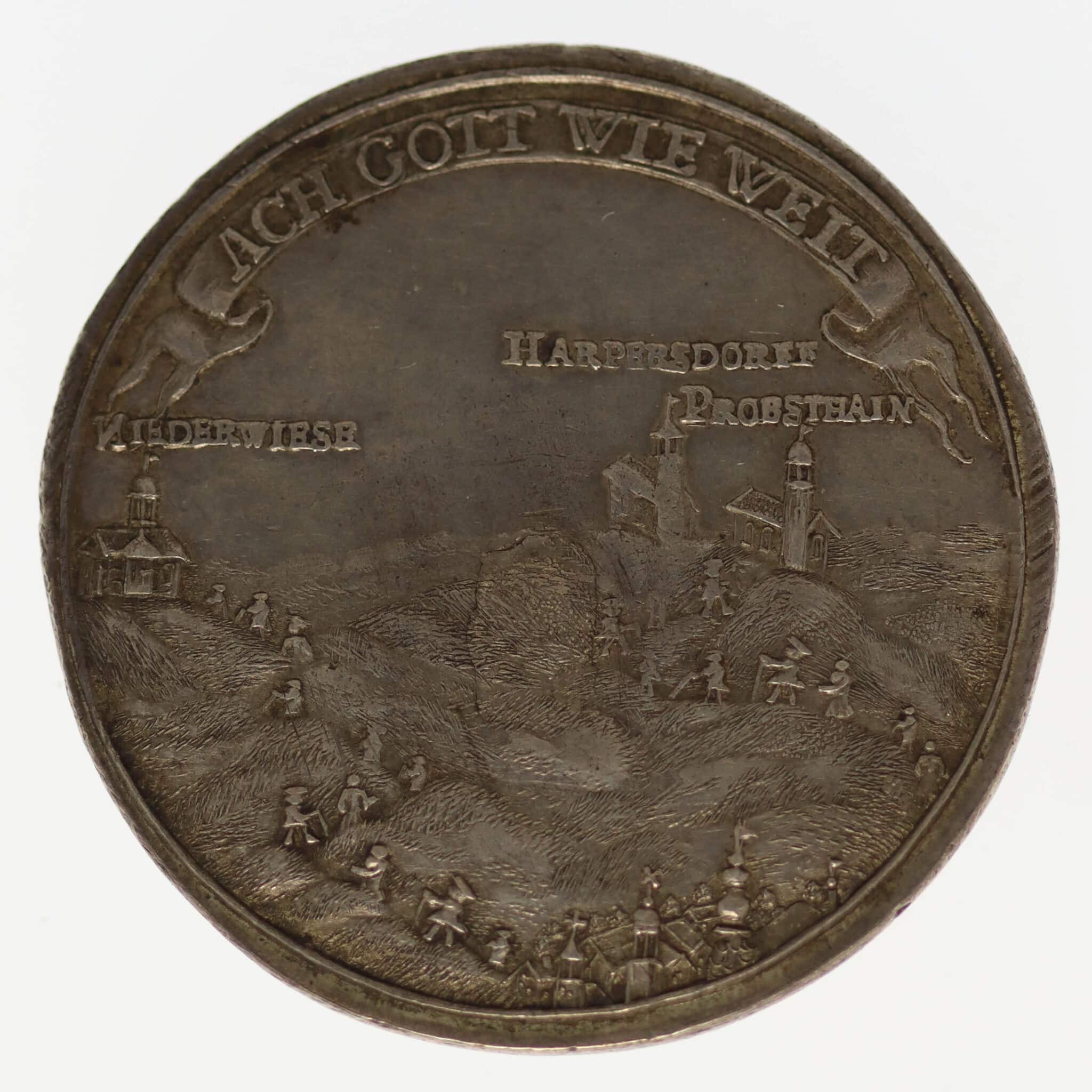 altdeutschland-deutsche-silbermuenzen - Silbermedaille Schlesien Hirschberg 1759