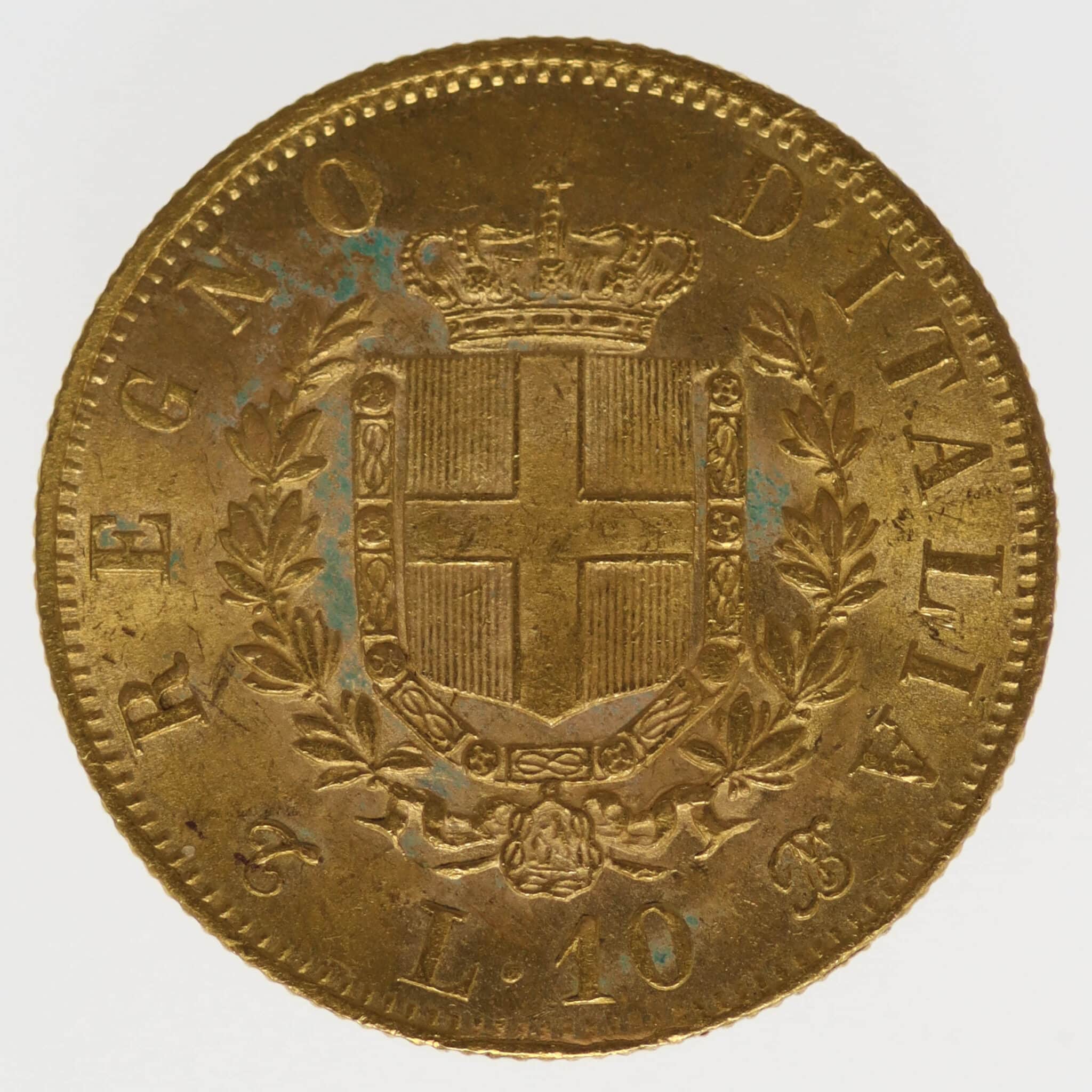 italien - Italien Vittorio Emanuele II. 10 Lire 1863