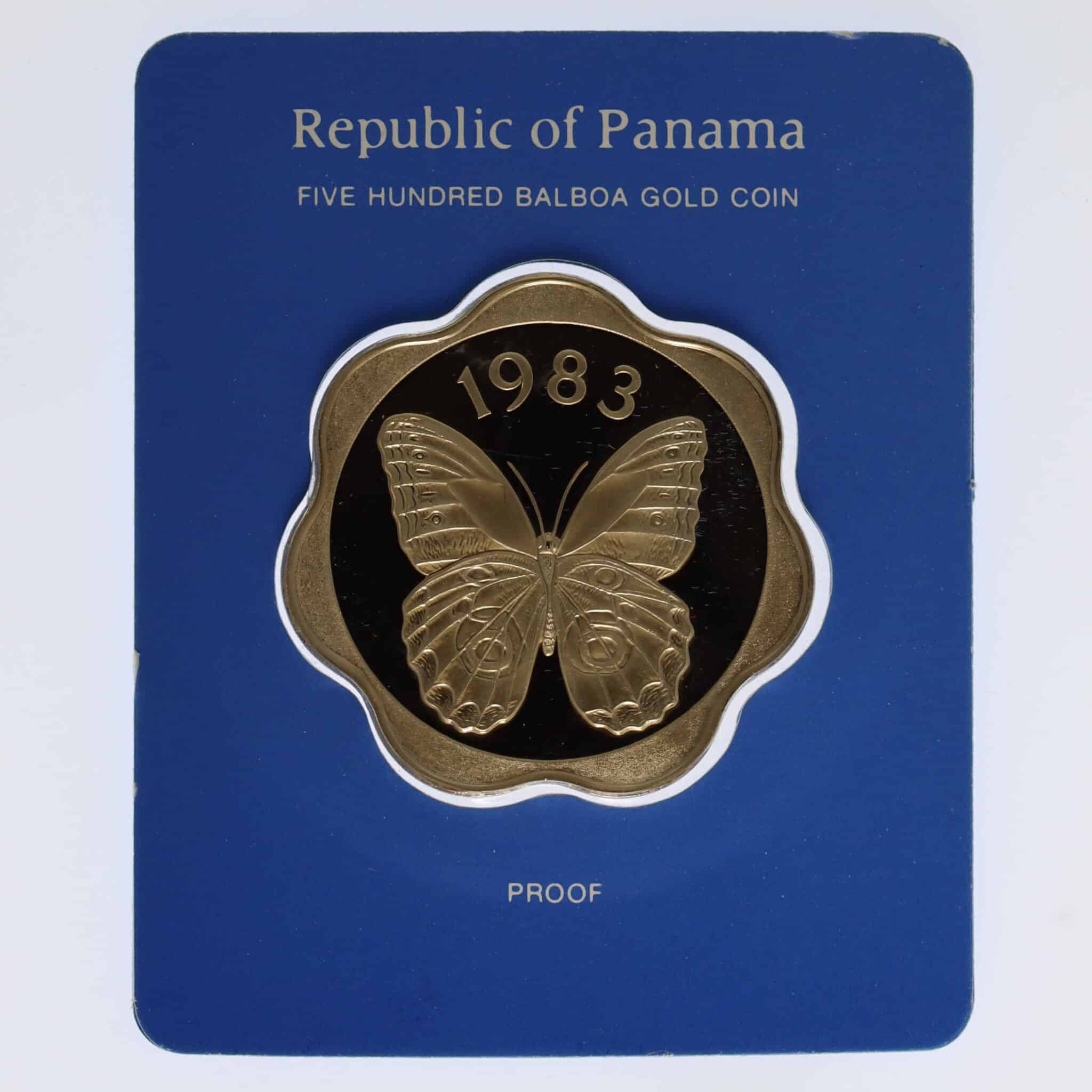 panama-goldmuenzen-uebrige-welt - Panama 500 Balboas 1983