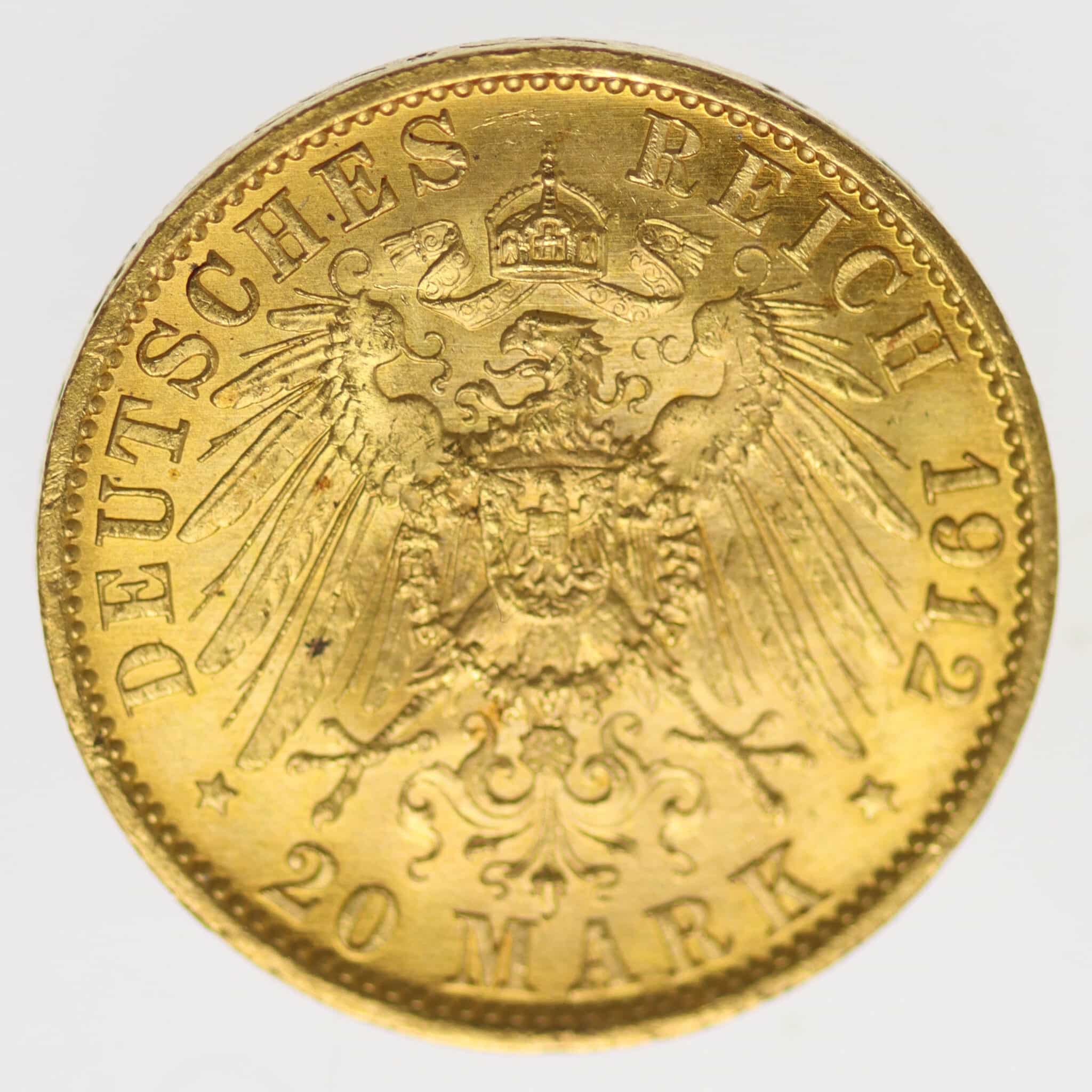 deutsches-kaiserreich-ab-1871 - Preussen Wilhelm II. 20 Mark 1912 A