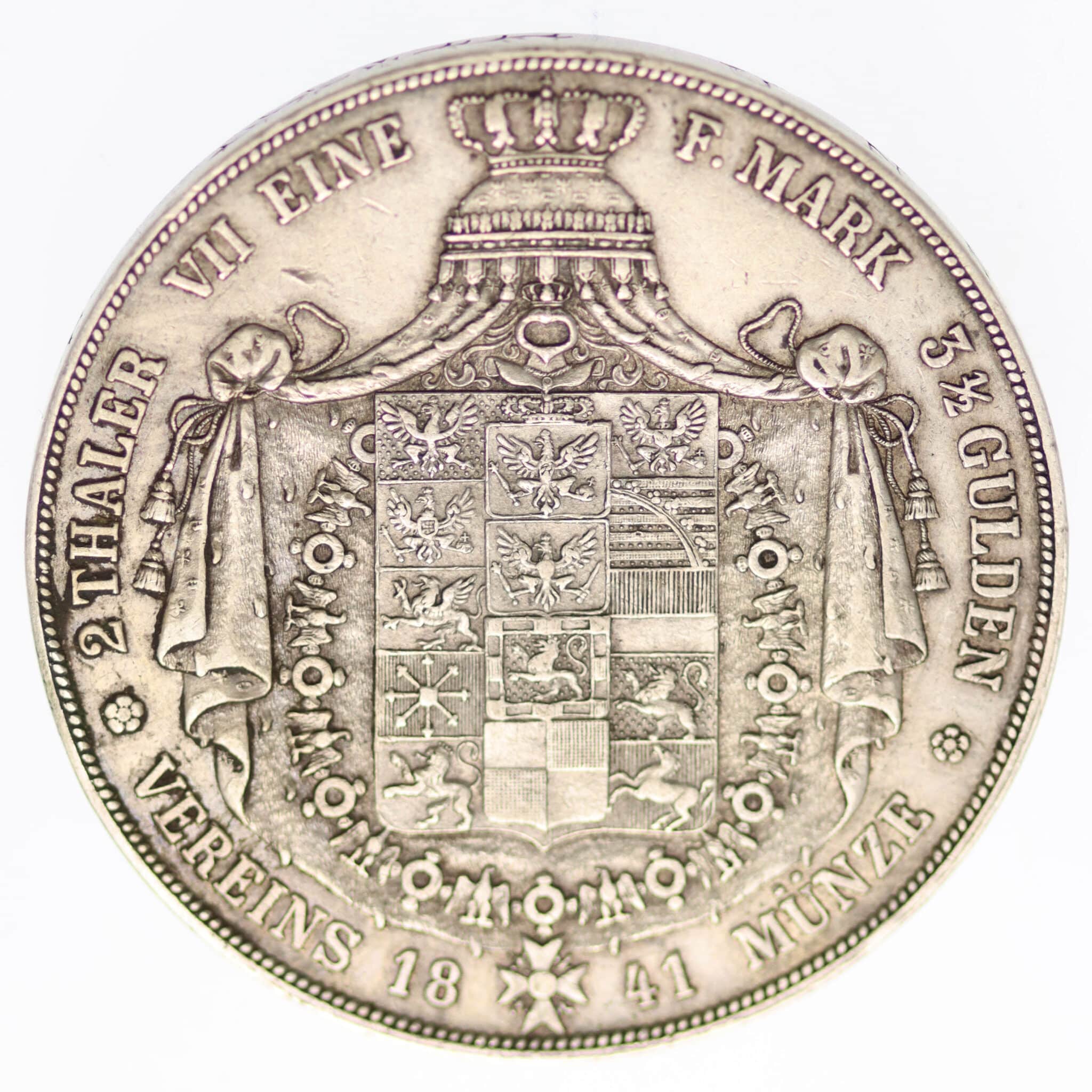 altdeutschland-deutsche-silbermuenzen - Preussen Friedrich Wilhelm IV. Doppeltaler 1841