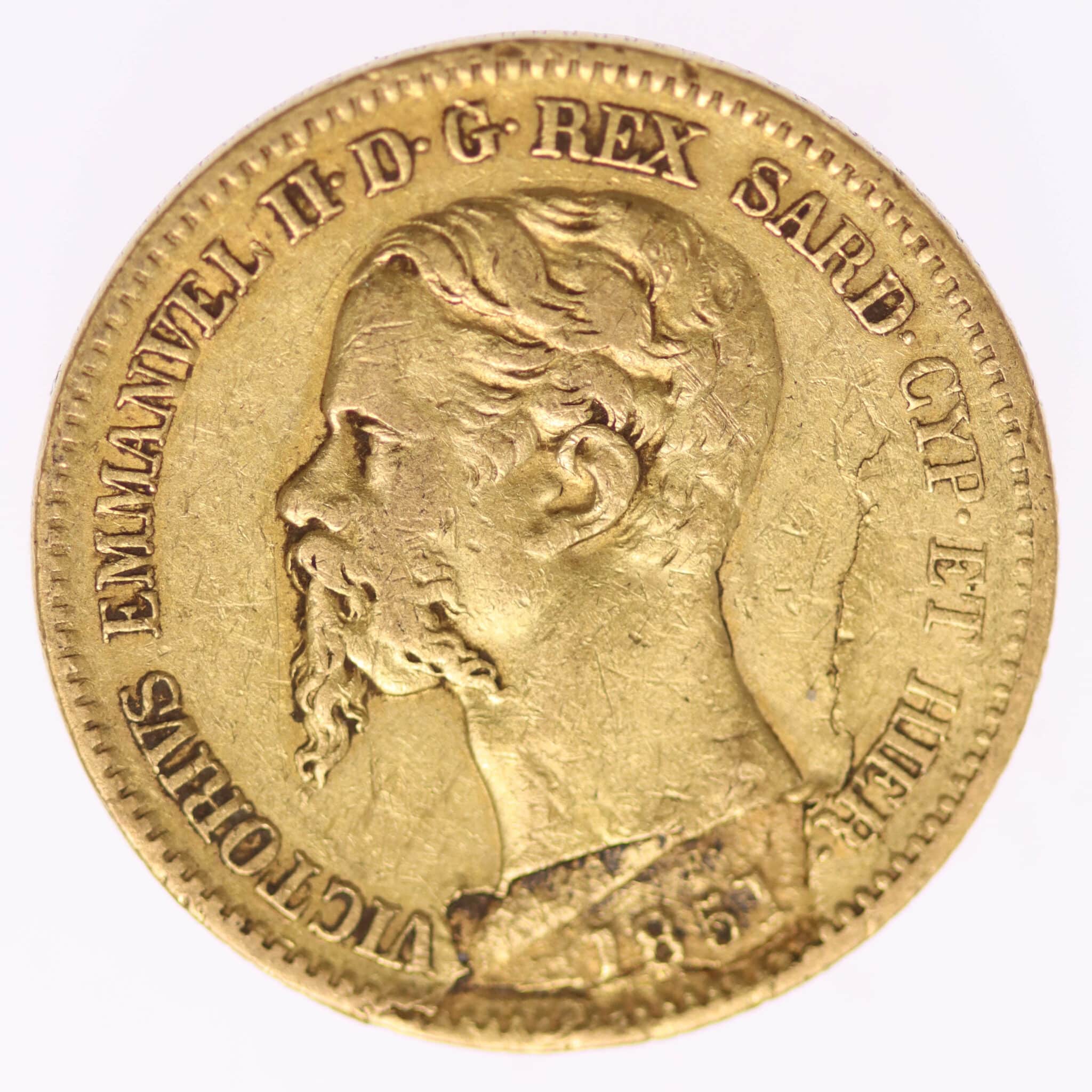 italien - Italien Sardinien Vittorio Emanuele II. 20 Lire 1851 B