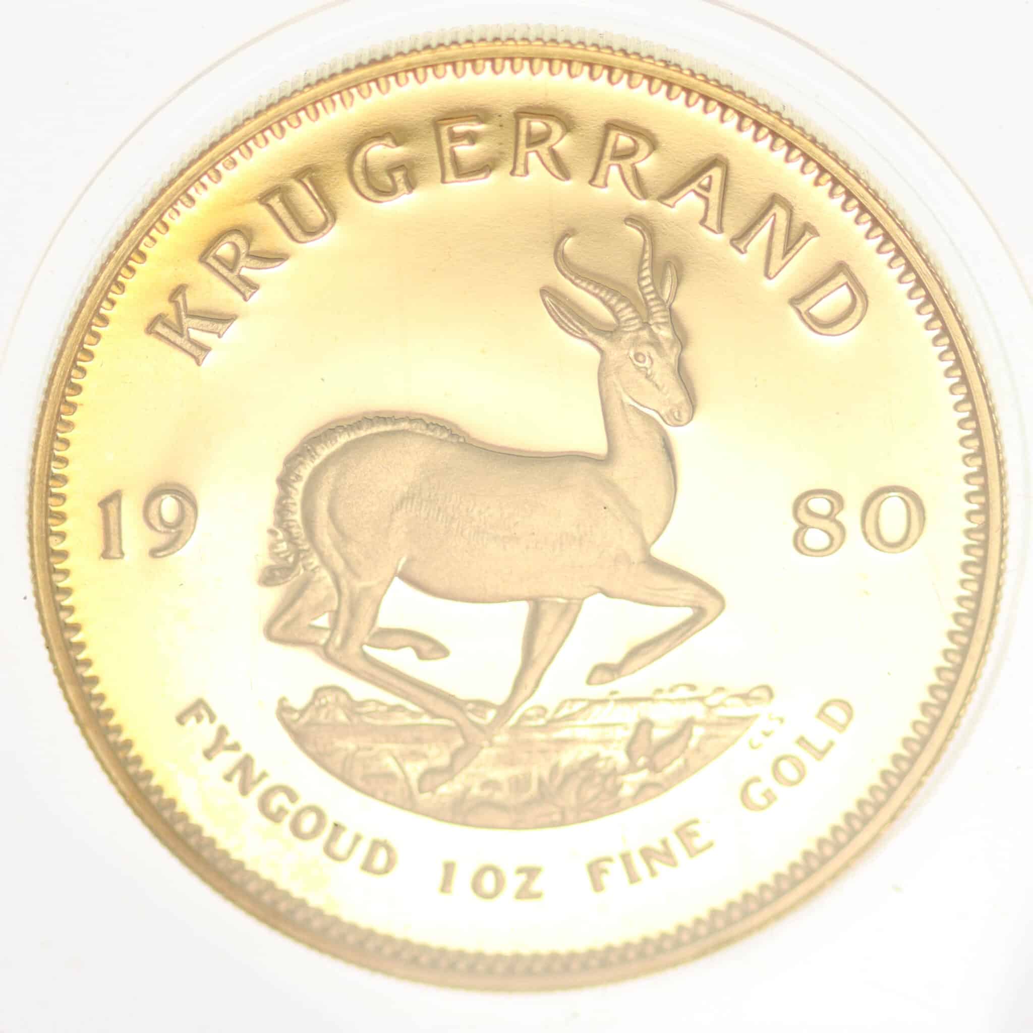 suedafrika - Südafrika Krügerrand 1 Unze 1980 proof