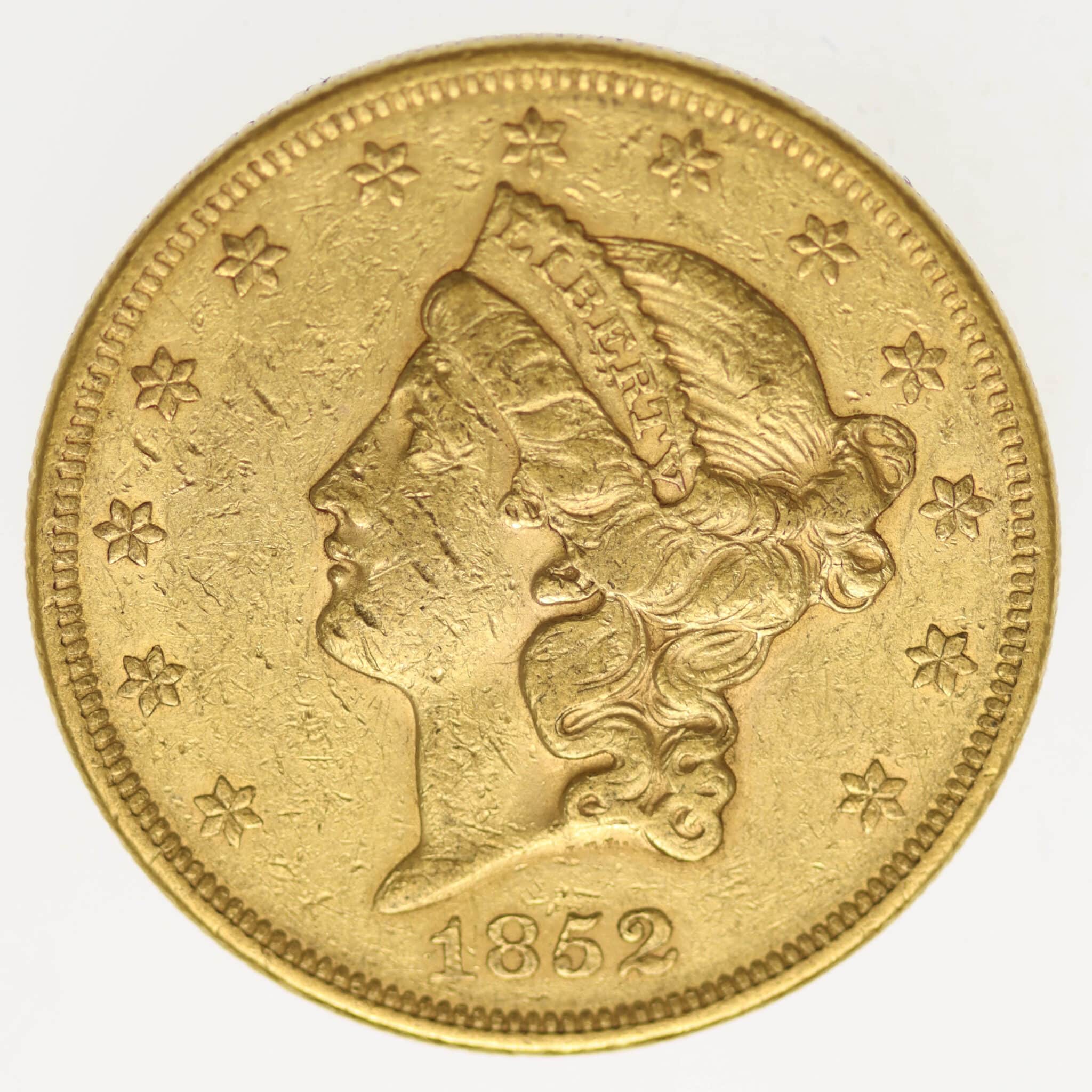 usa - USA 20 Dollars 1852 Liberty / Kopf