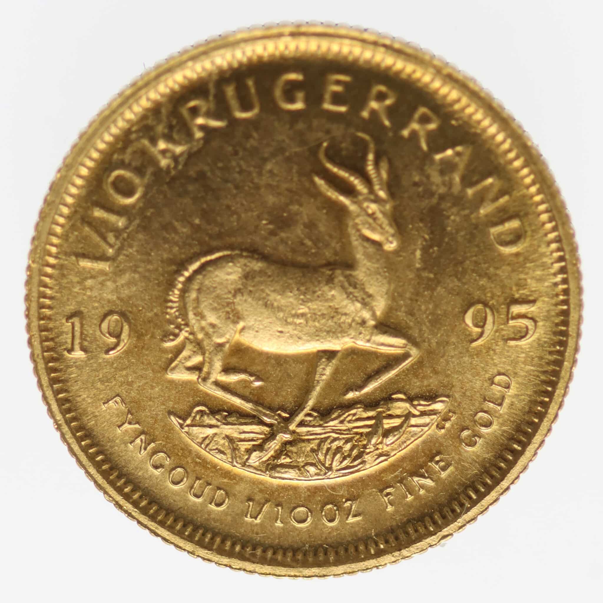 suedafrika - Südafrika Krügerrand 1/10 Unze 1995