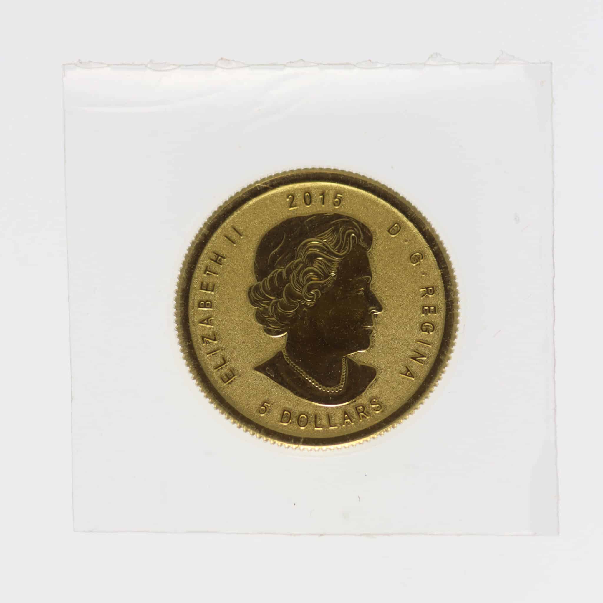kanada - Kanada 5 Dollars 2015 Maple Leaf 1/10 OZ