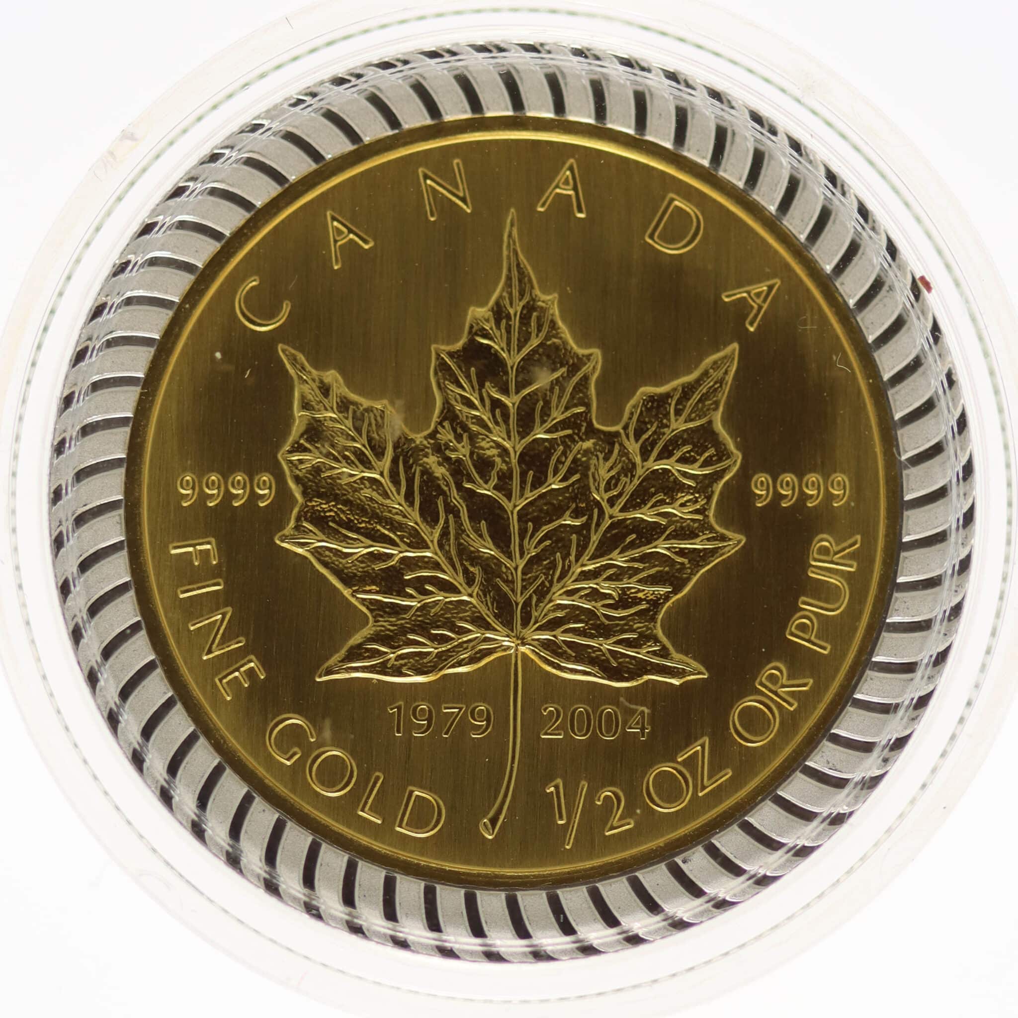 kanada - Kanada Elisabeth II. 20 Dollars 2004 1/2 OZ Maple Leaf Bimetall