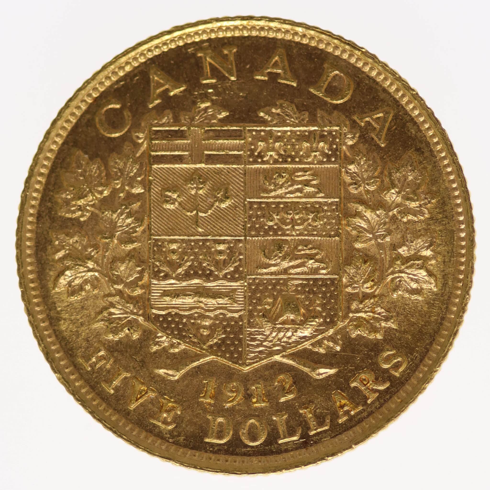 kanada - Kanada Georg V. 5 Dollars 1912
