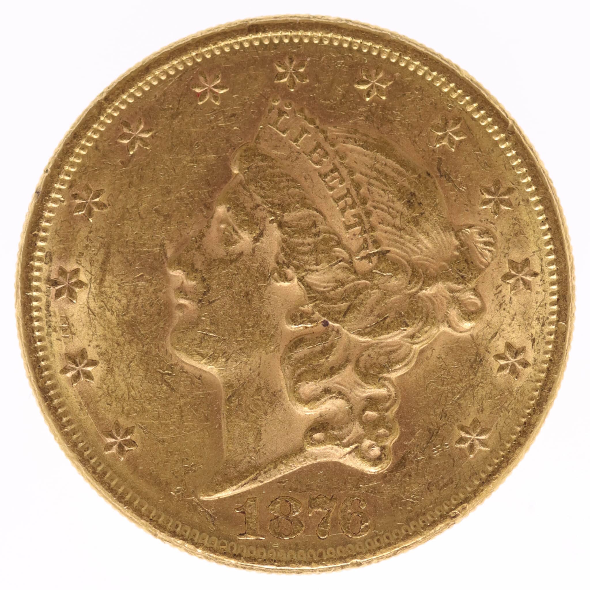 usa - USA 20 Dollars 1876 Liberty / Kopf