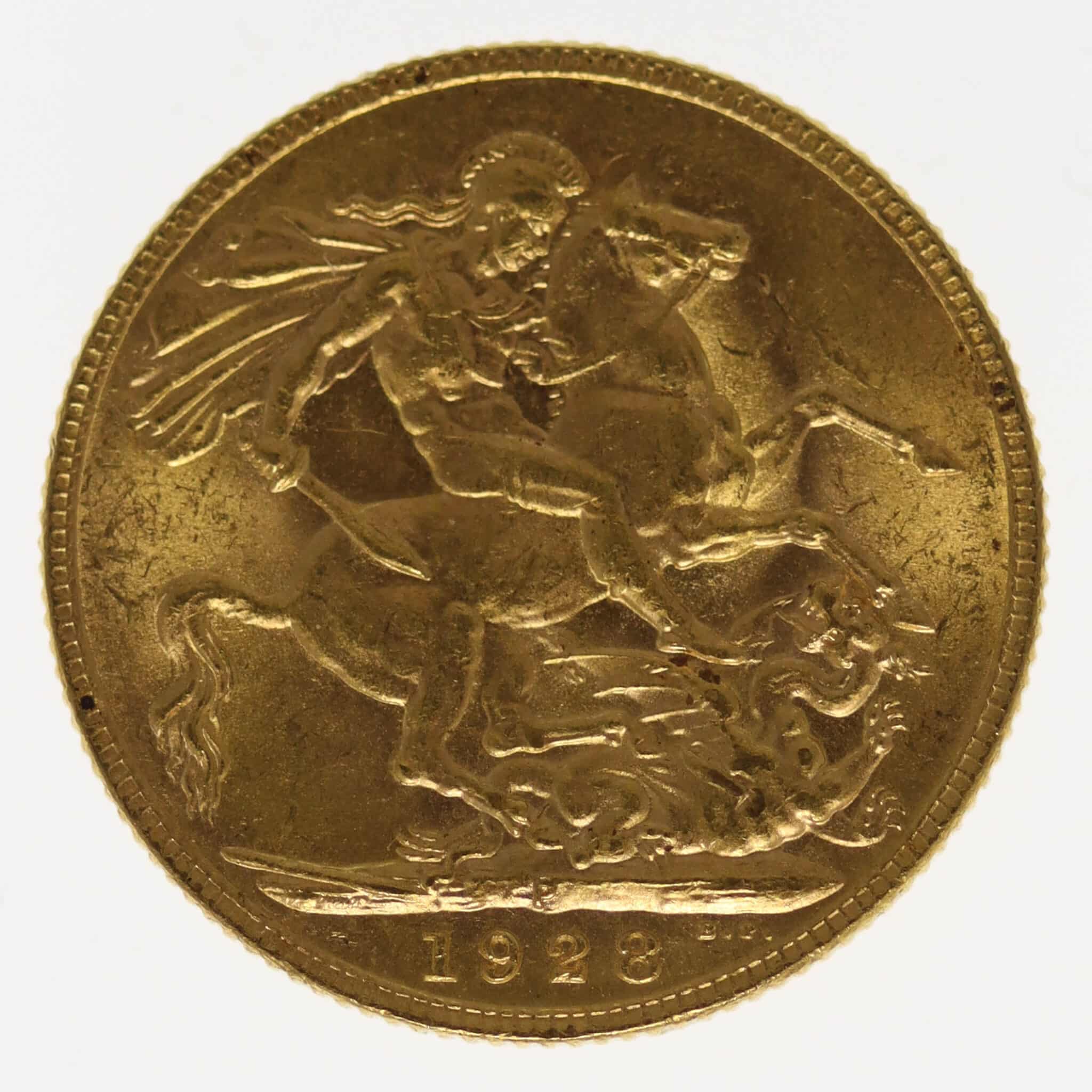 grossbritannien - Australien Georg V. Sovereign 1928