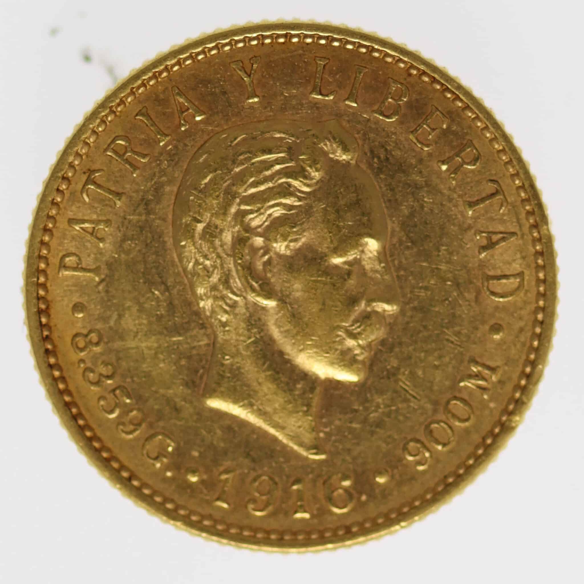 kuba - Kuba 5 Pesos 1916