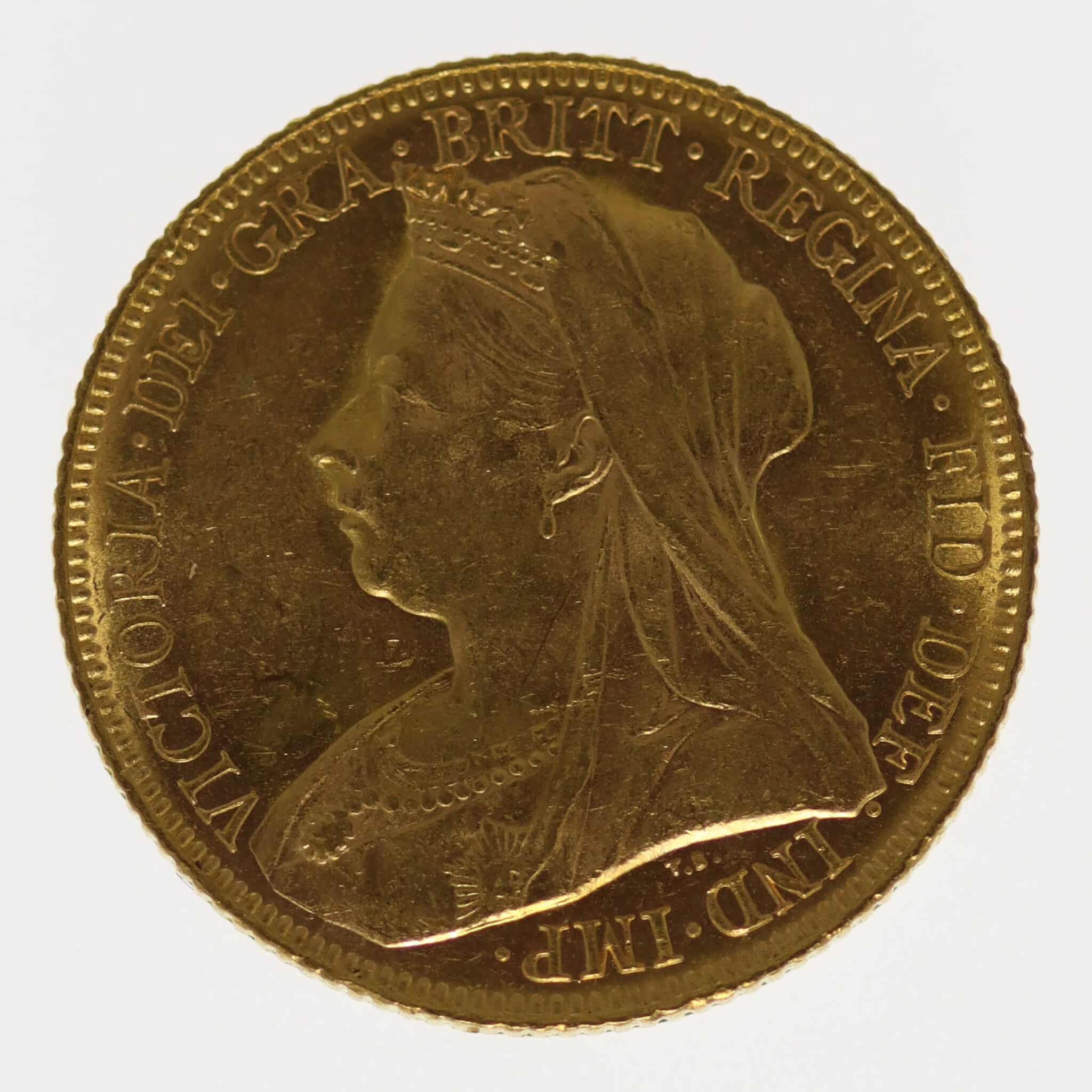 grossbritannien - Großbritannien Victoria Sovereign 1901